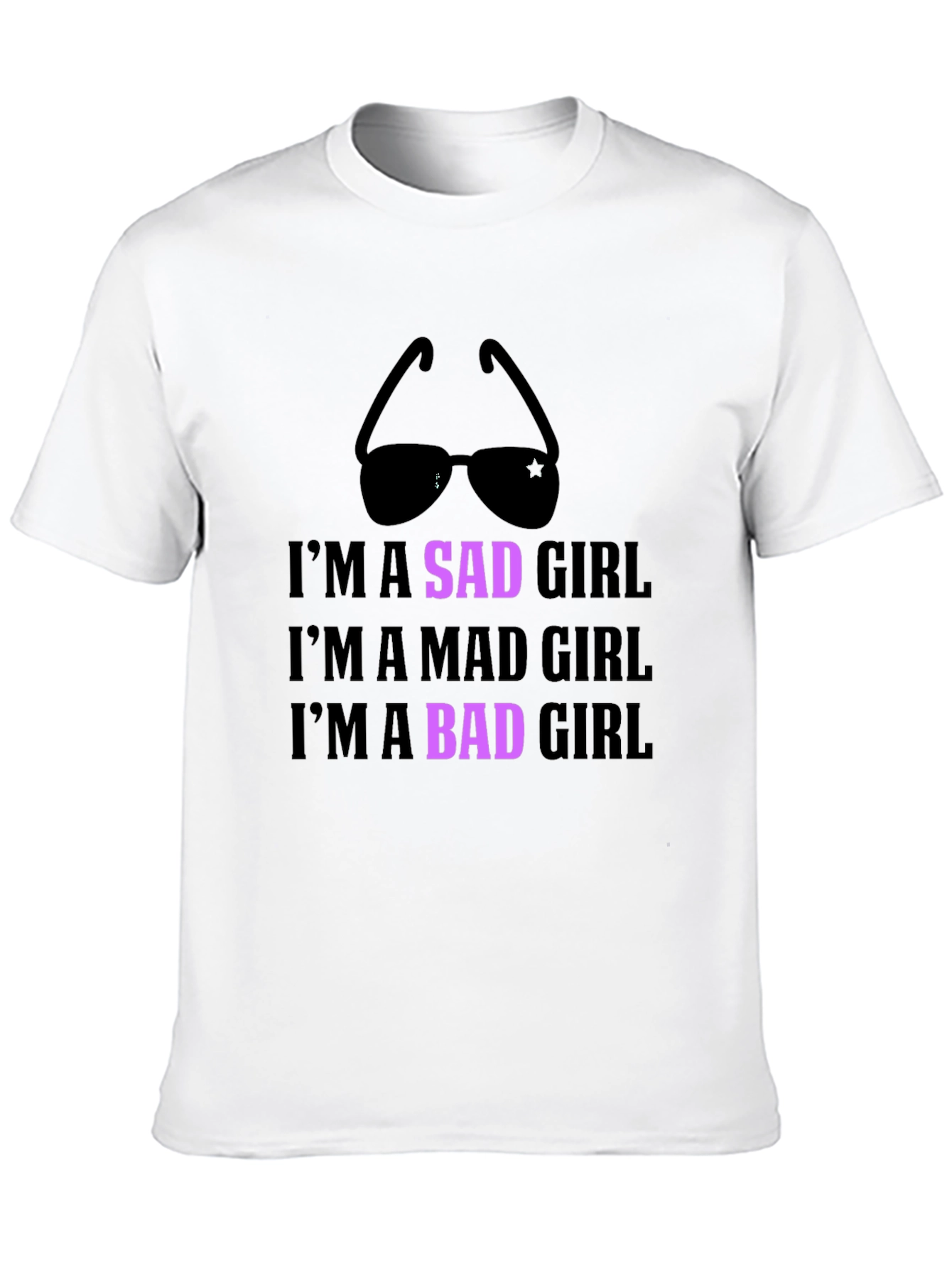 Im a Sad Girl Black Graphic Tee
