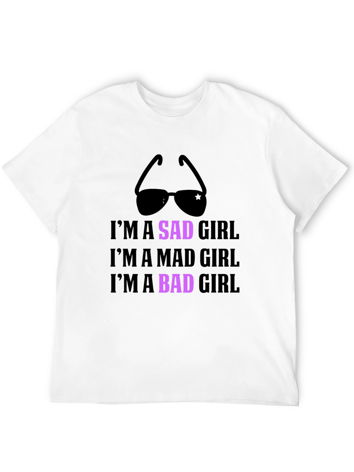 Im a Sad Girl Black Graphic Tee