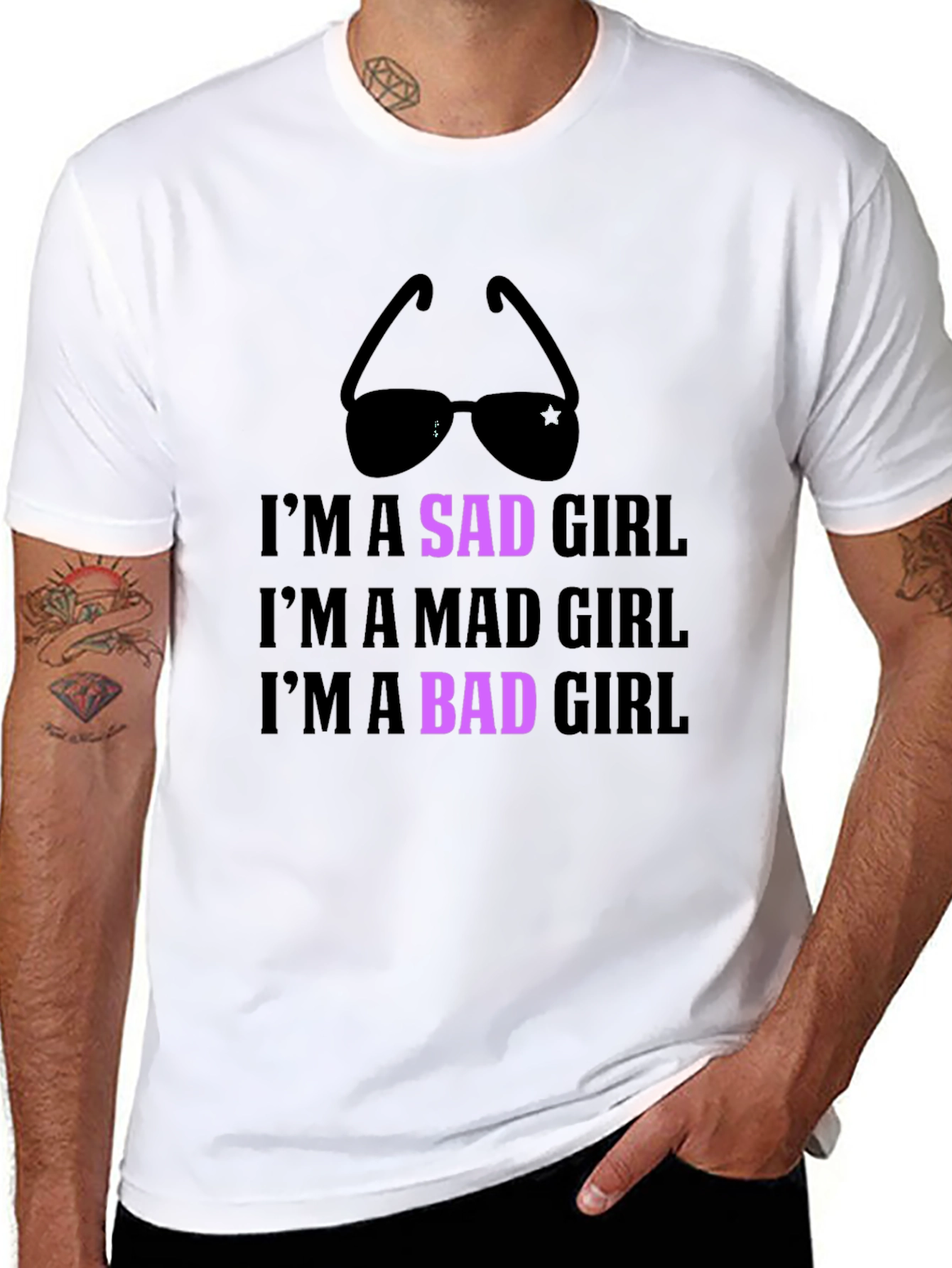 Im a Sad Girl Black Graphic Tee