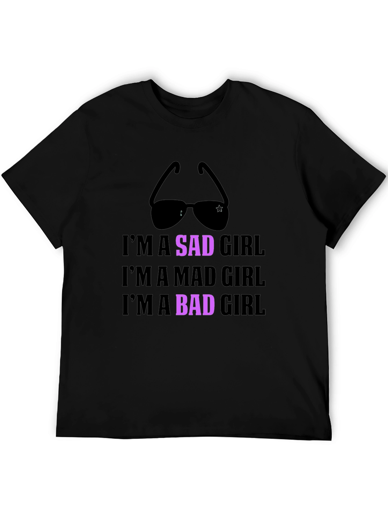 Im a Sad Girl Black Graphic Tee