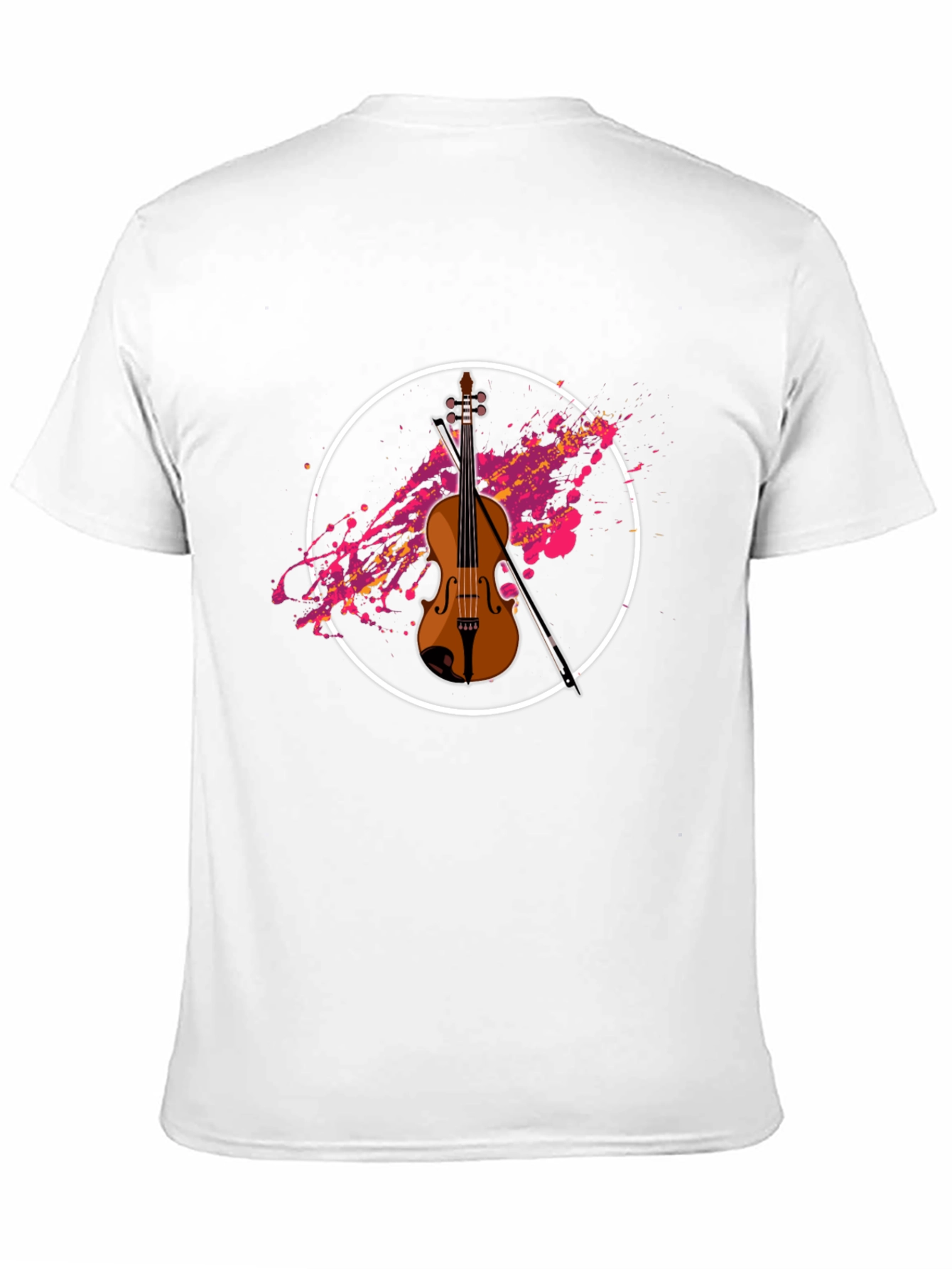 Violin Graphic Black T-Shirt