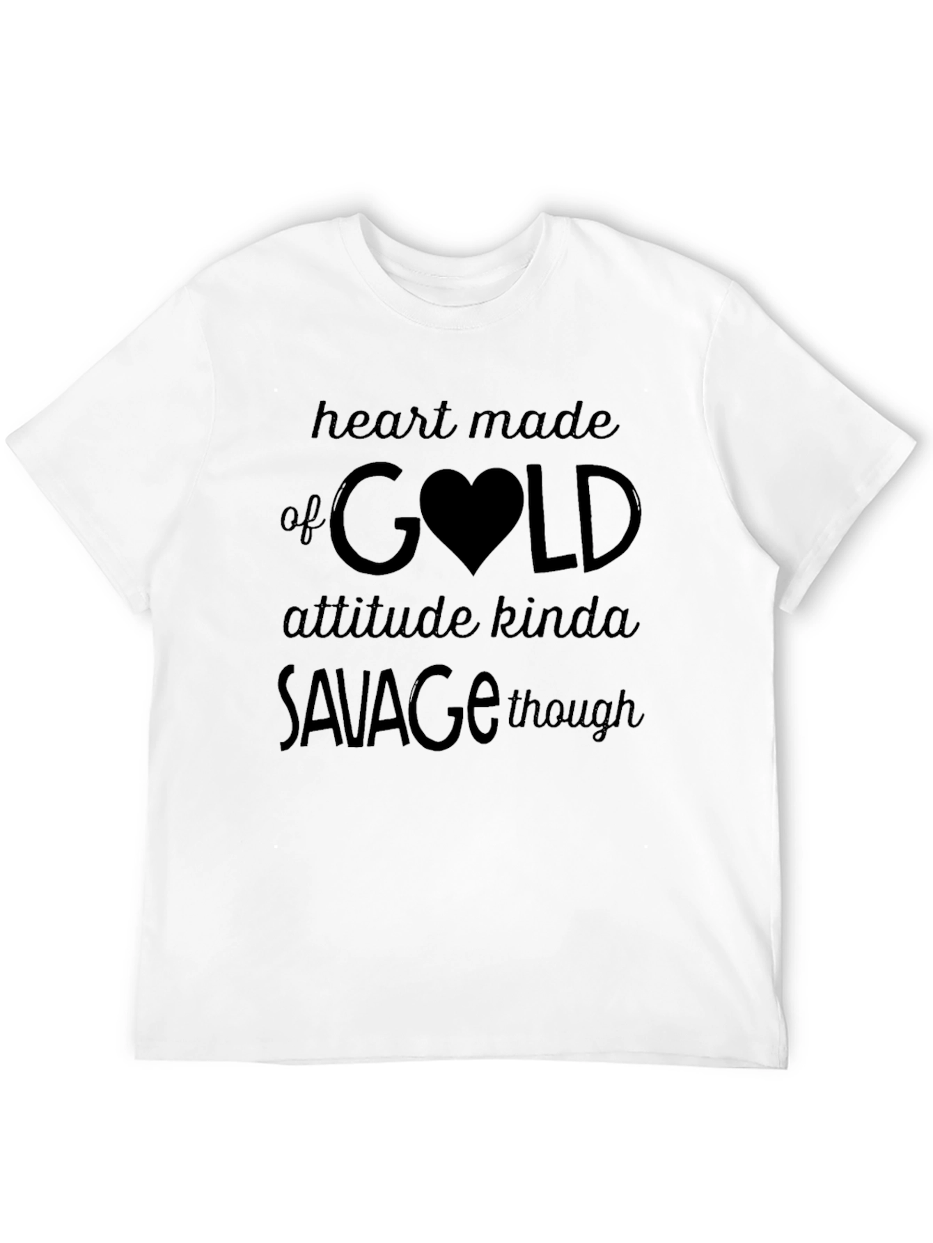 Heart of Gold Savage Tee -  Unique Graphic T-Shirt
