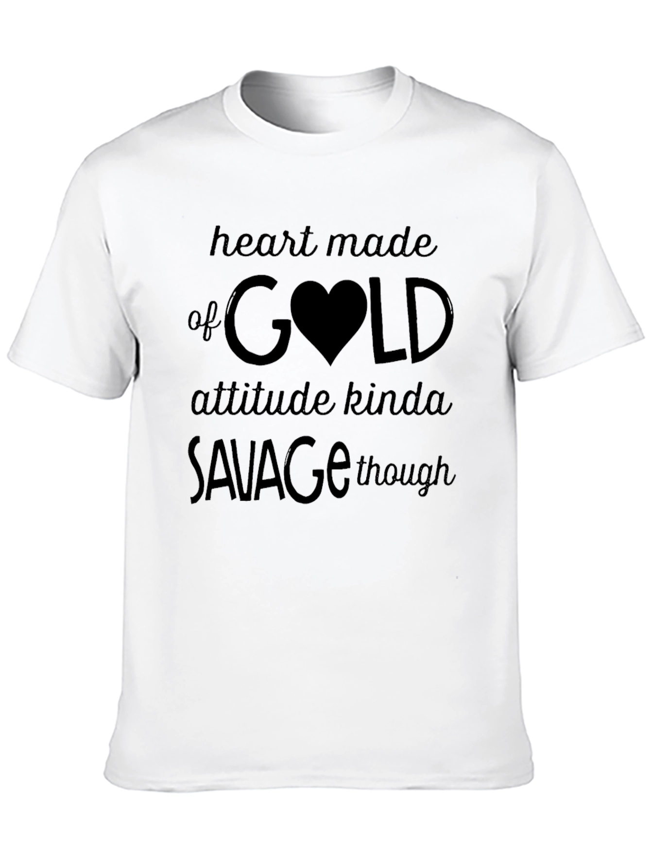 Heart of Gold Savage Tee -  Unique Graphic T-Shirt