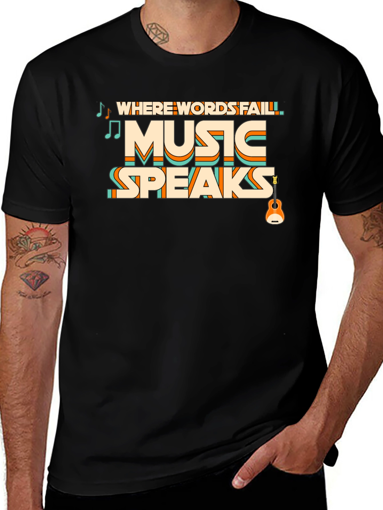 Music Speaks Graphic Tee