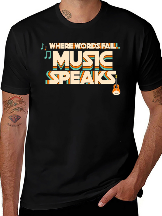 Music Speaks Graphic Tee