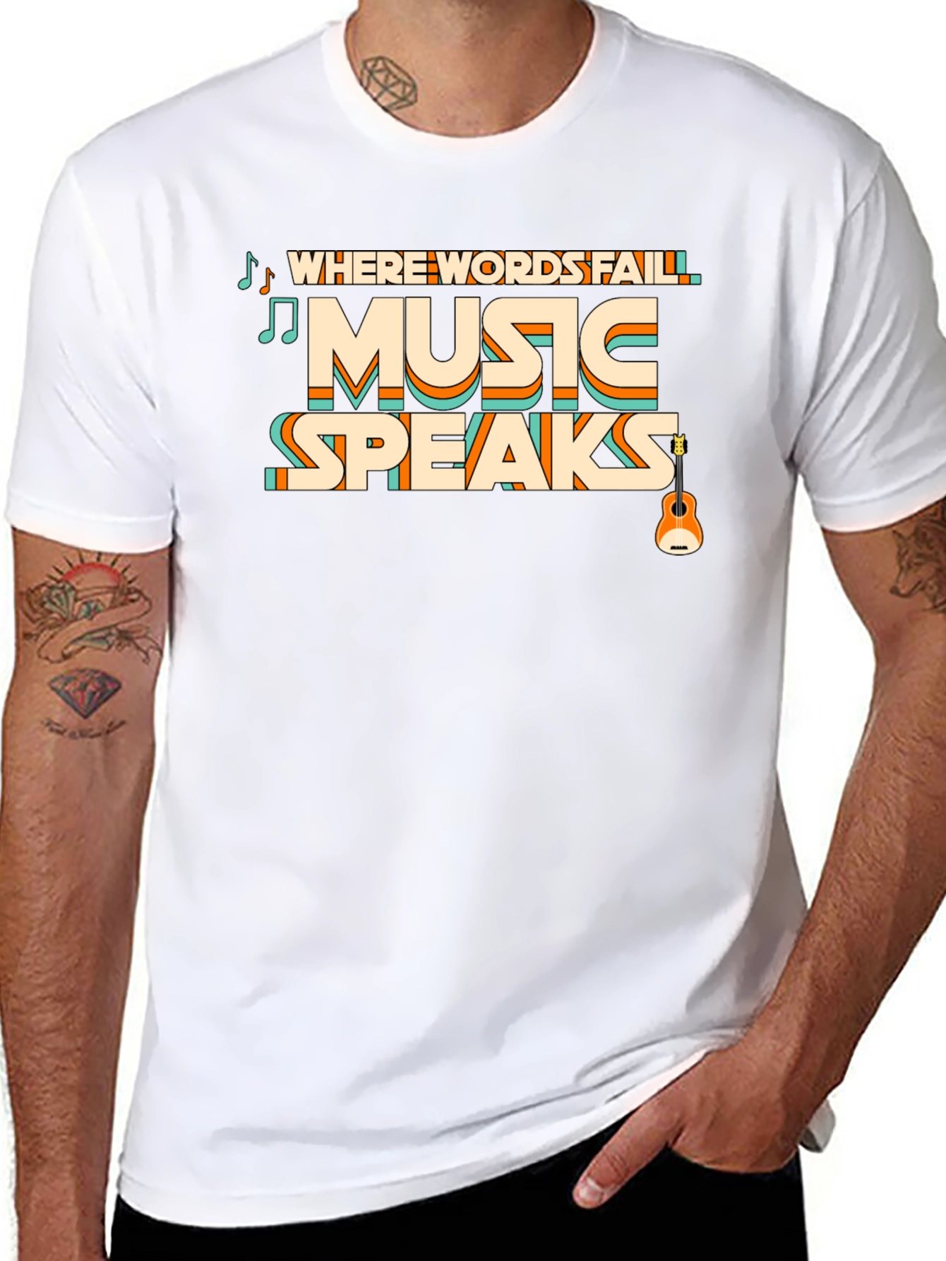 Music Speaks Graphic Tee
