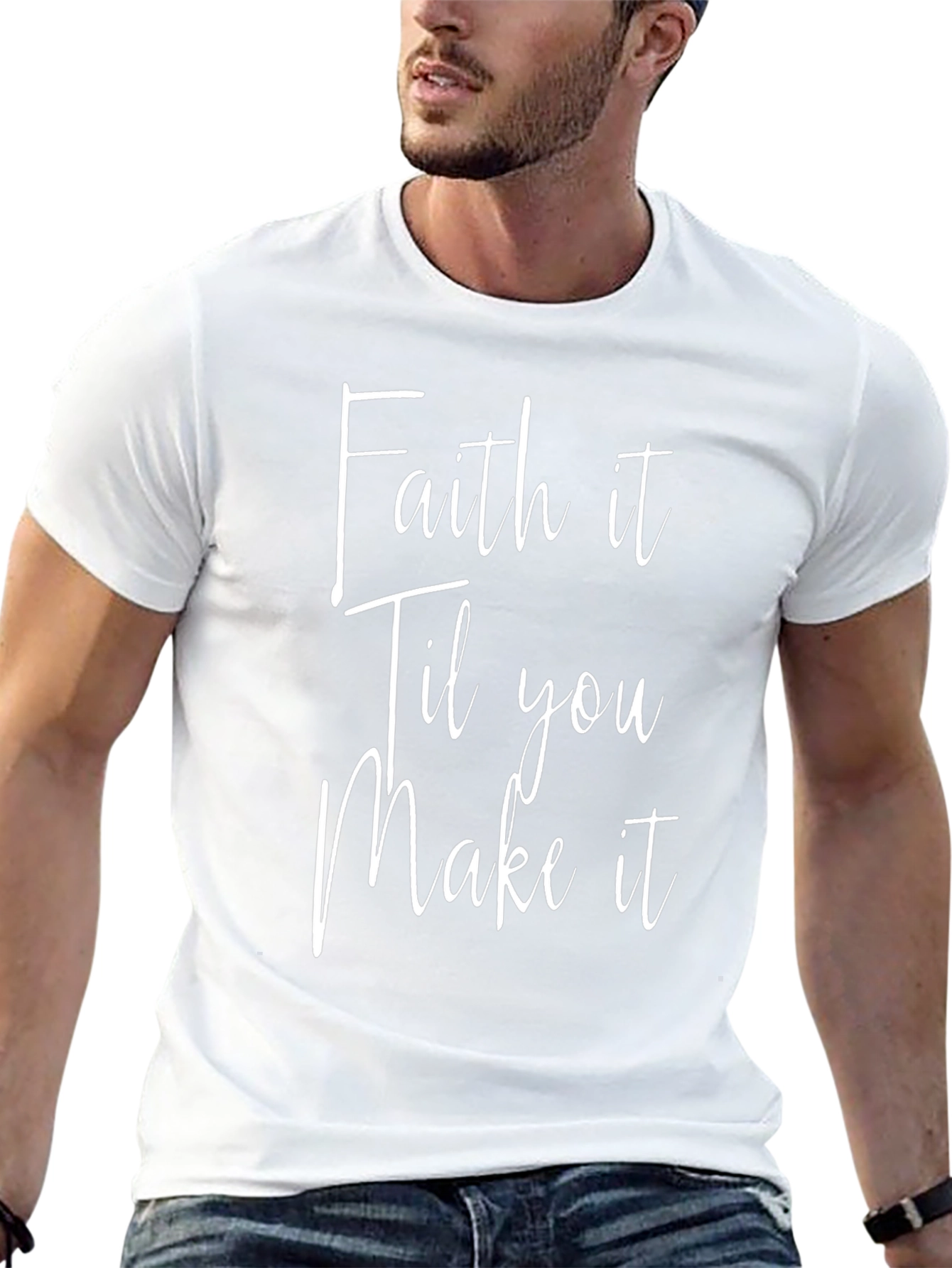 Faith It Til You Make It Black T-Shirt
