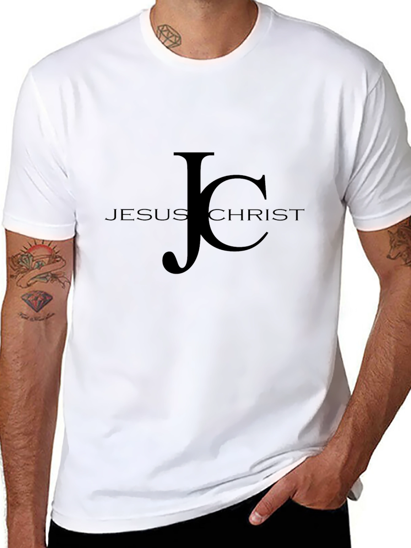 JC Jesus Christ Black T-Shirt