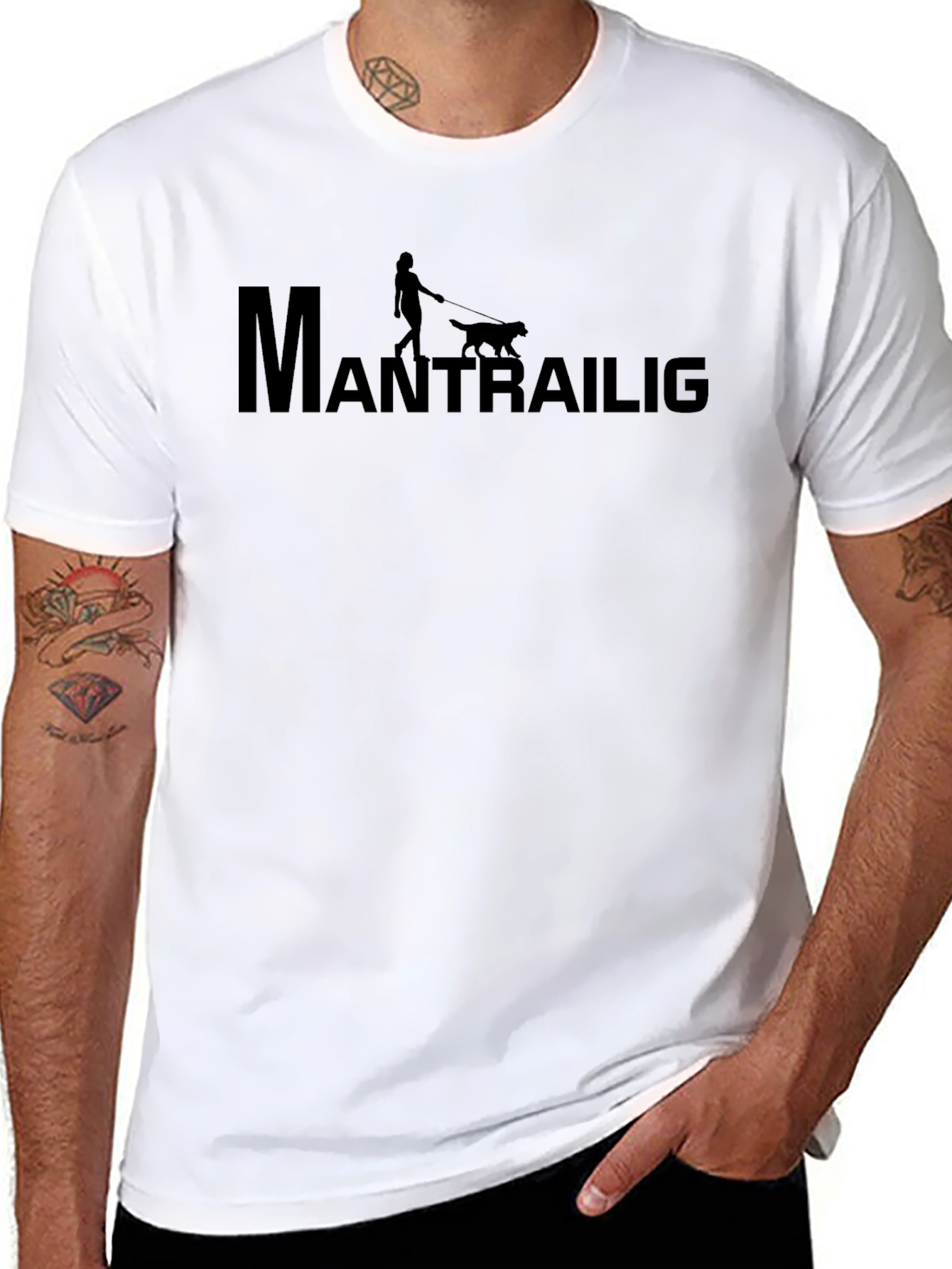Mantrailing T-Shirt – Dog Tracking Training Graphic Tee