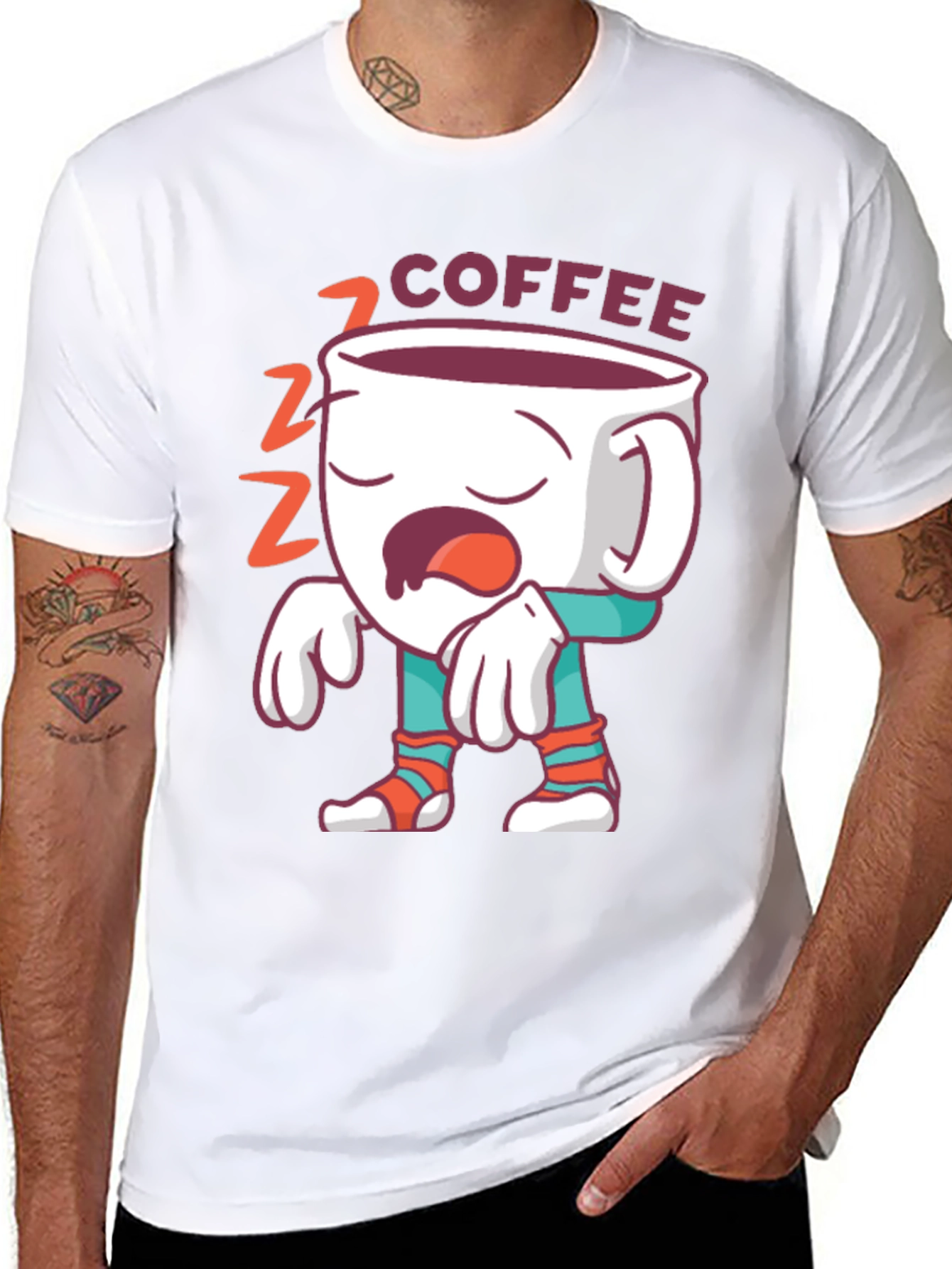 Funny Coffee Sleepy T-Shirt Unisex