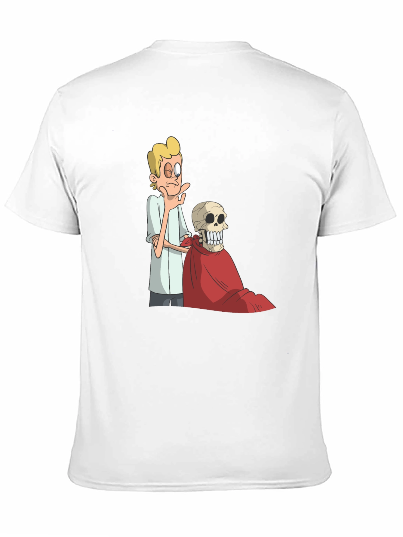 Funny Cartoon Graphic Black T-Shirt