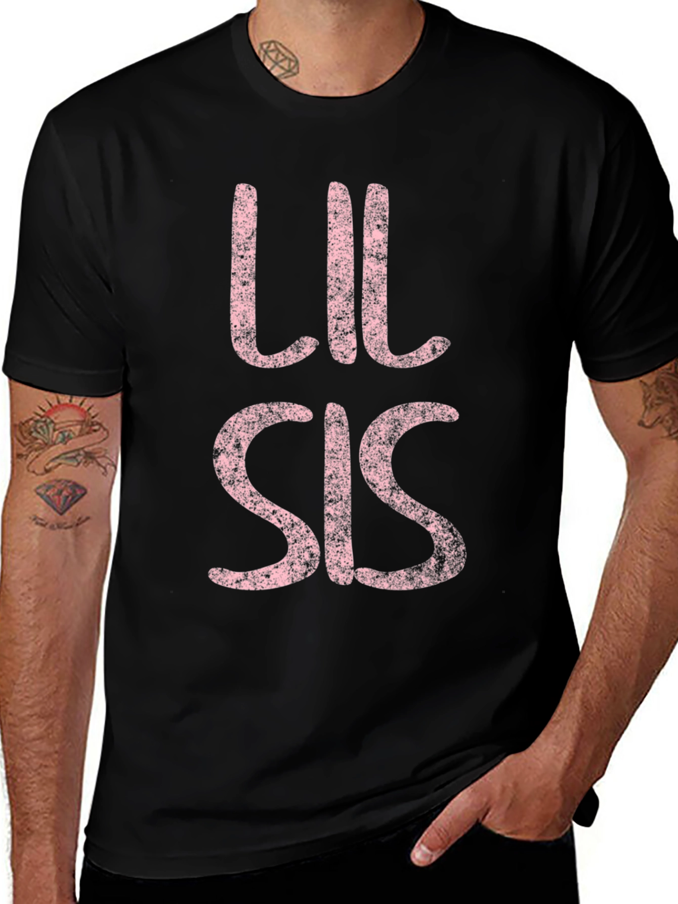 Lil Sis Graphic Tee - Cute Sibling Shirt