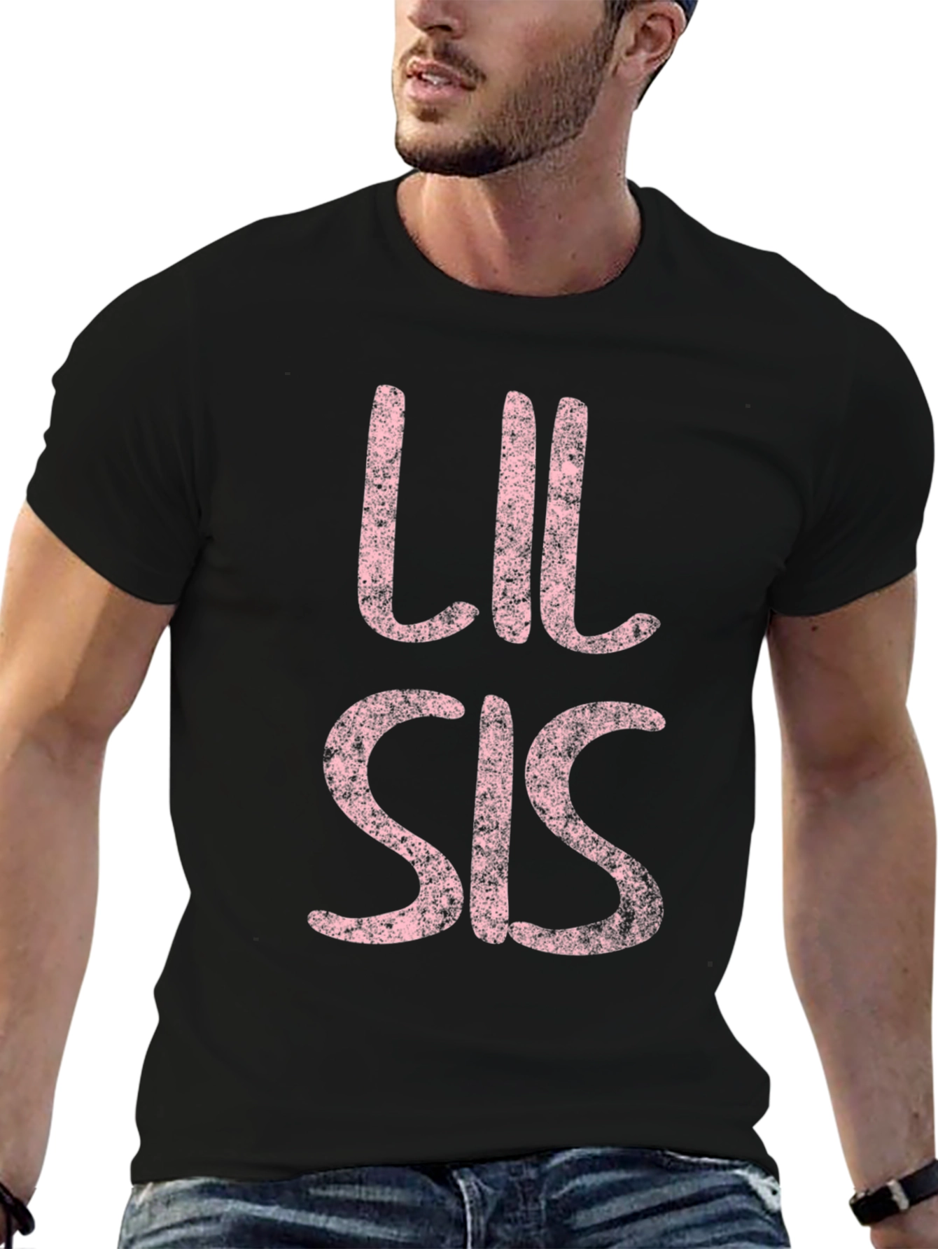Lil Sis Graphic Tee - Cute Sibling Shirt