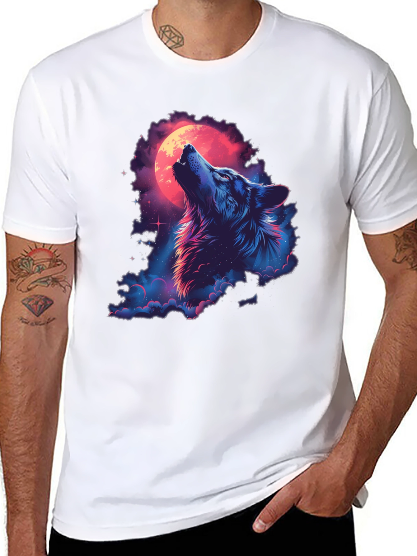 Wolf Moon Graphic Tee - Midnight Howl T-Shirt