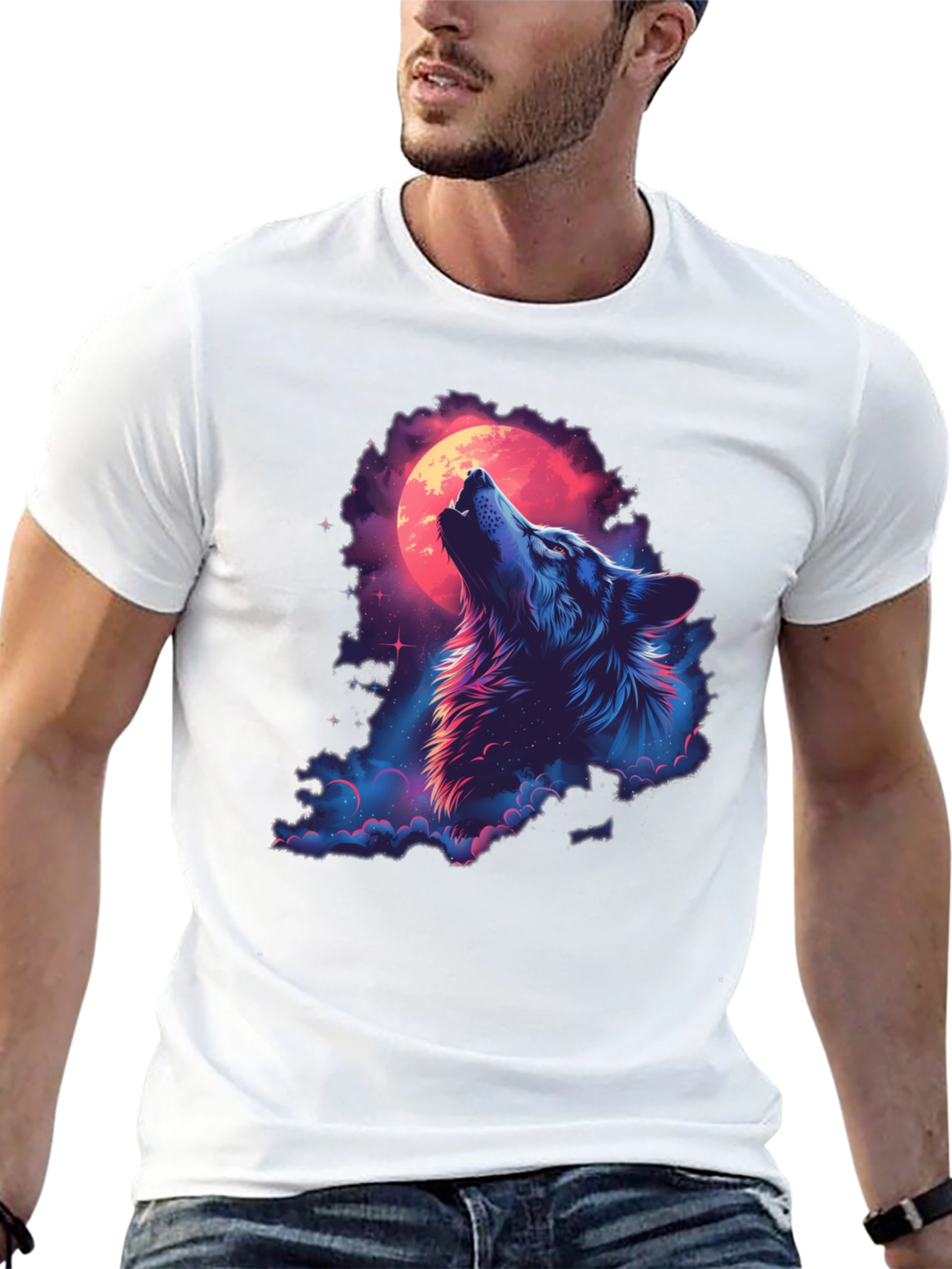 Wolf Moon Graphic Tee - Midnight Howl T-Shirt