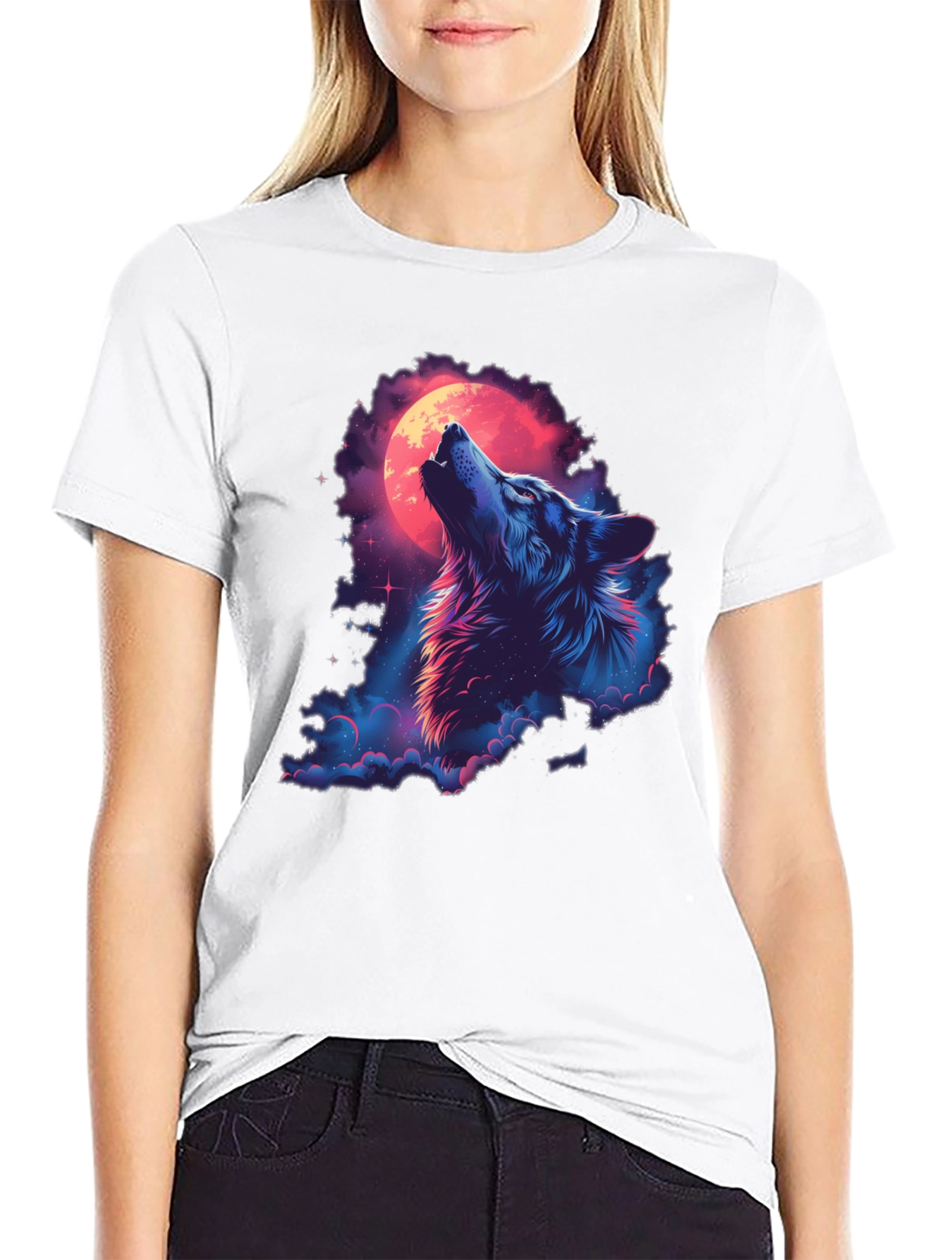 Wolf Moon Graphic Tee - Midnight Howl T-Shirt