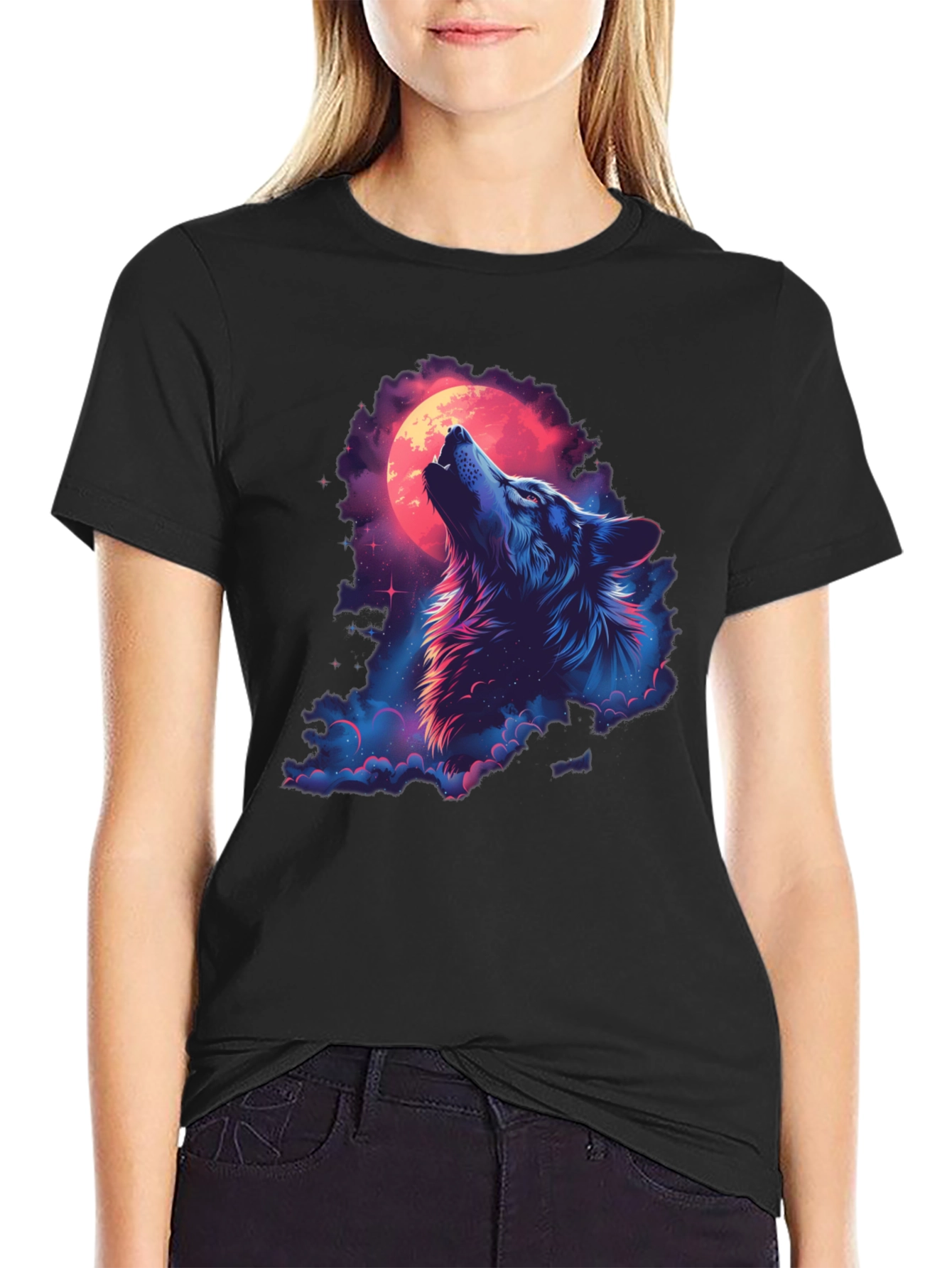 Wolf Moon Graphic Tee - Midnight Howl T-Shirt