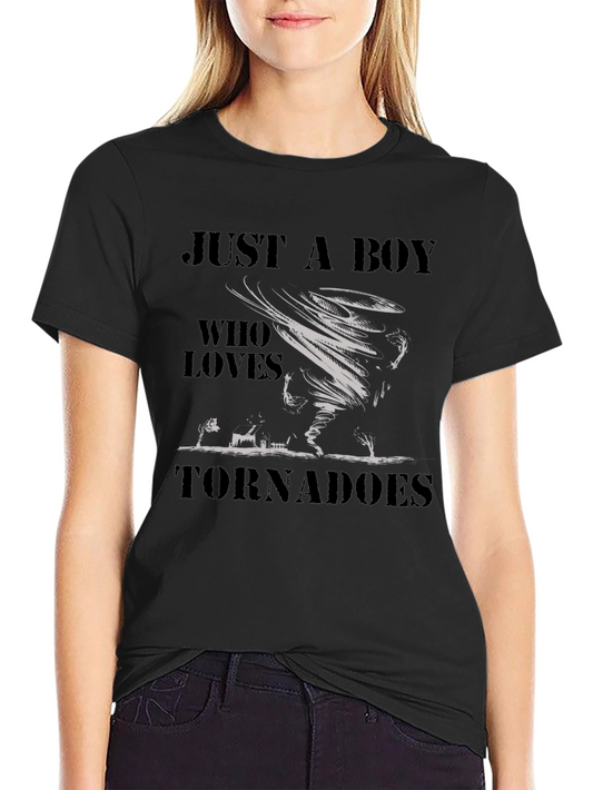 Just a Boy Who Loves Tornadoes T-Shirt