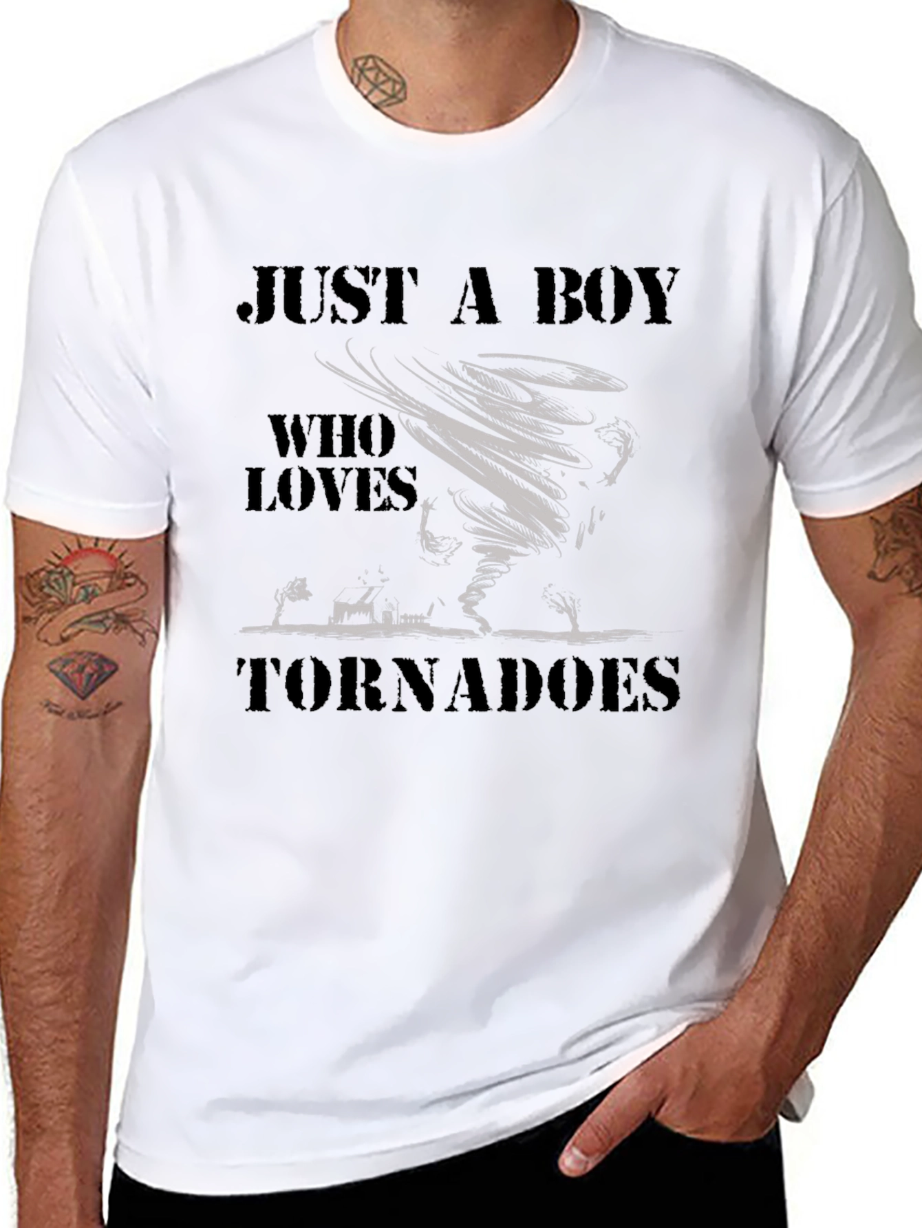 Just a Boy Who Loves Tornadoes T-Shirt