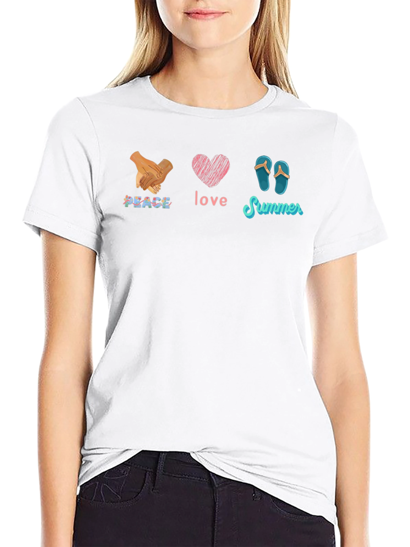 Peace Love Summer Graphic Tee