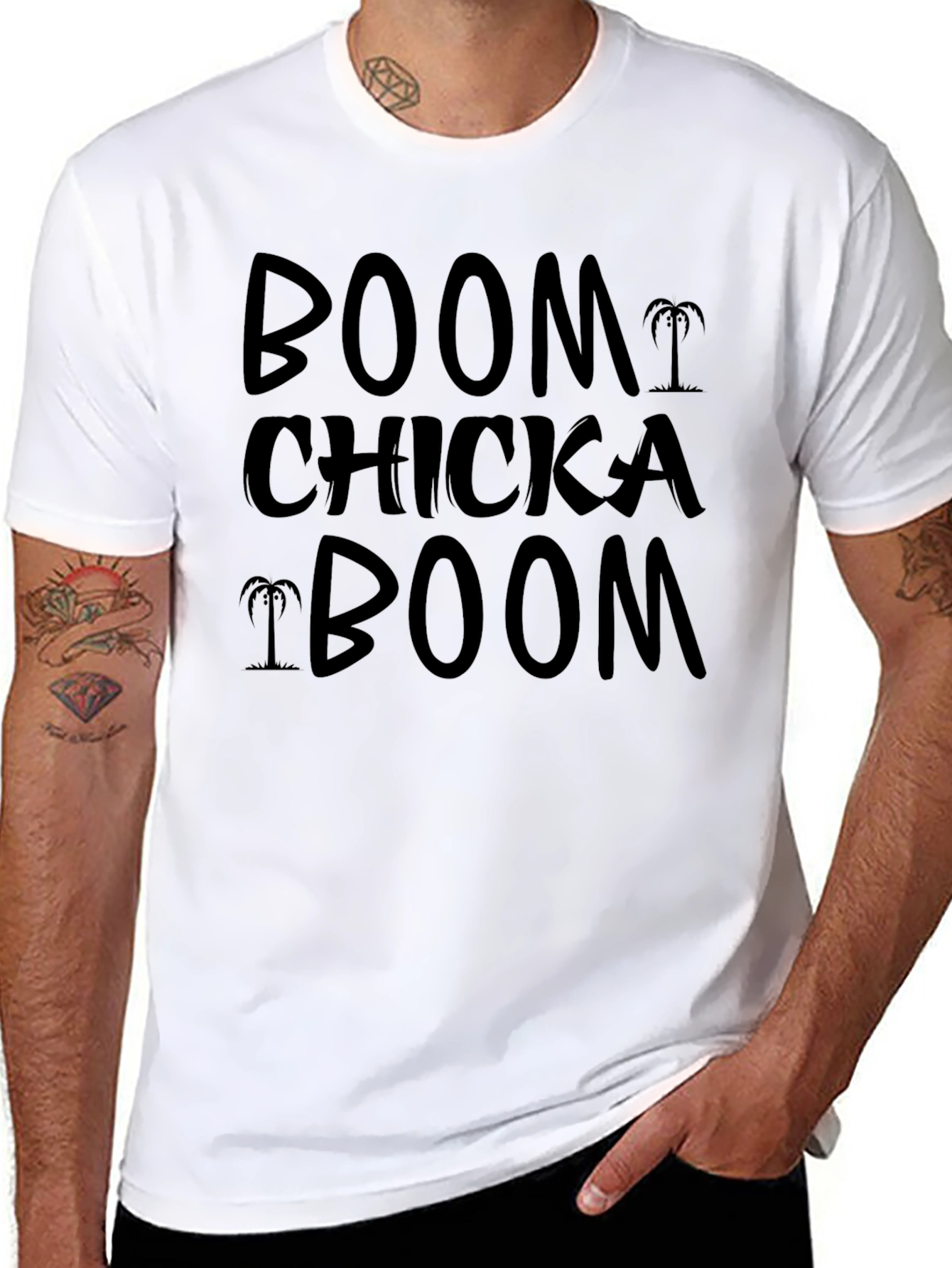 Boom Chicka Boom T-Shirt - Fun Novelty Tee