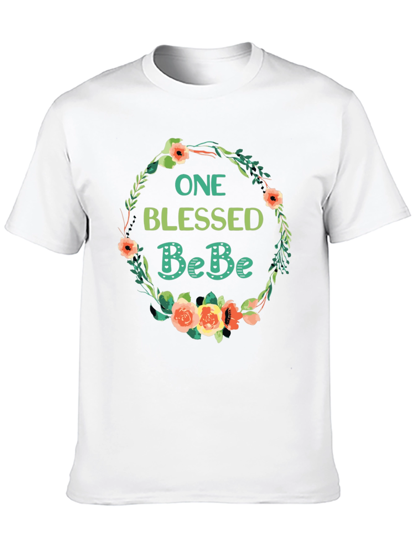 One Blessed BeBe Floral T-Shirt - Soft Cotton