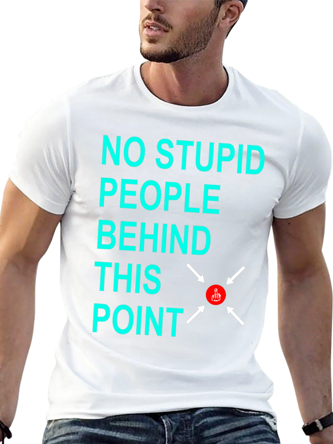 No Stupid People Graphic T-Shirt
