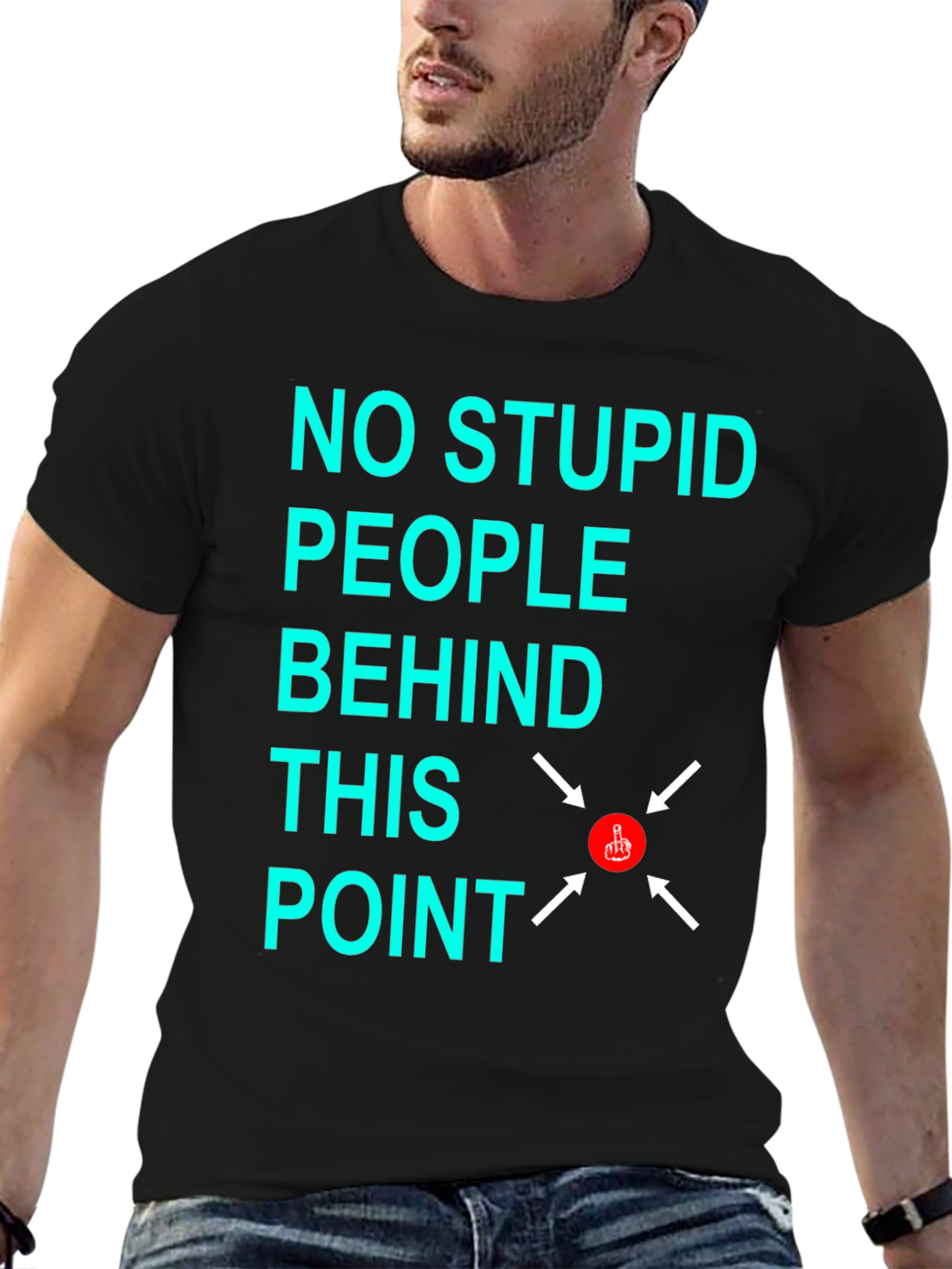 No Stupid People Graphic T-Shirt