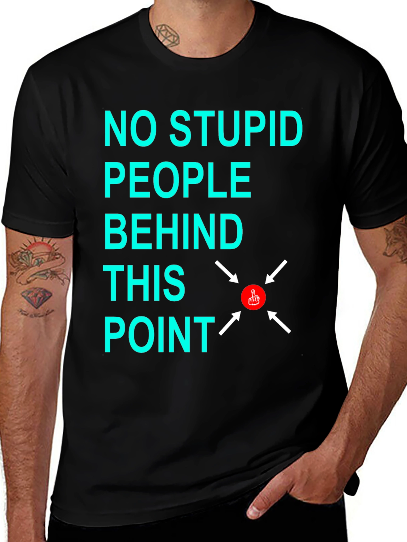 No Stupid People Graphic T-Shirt
