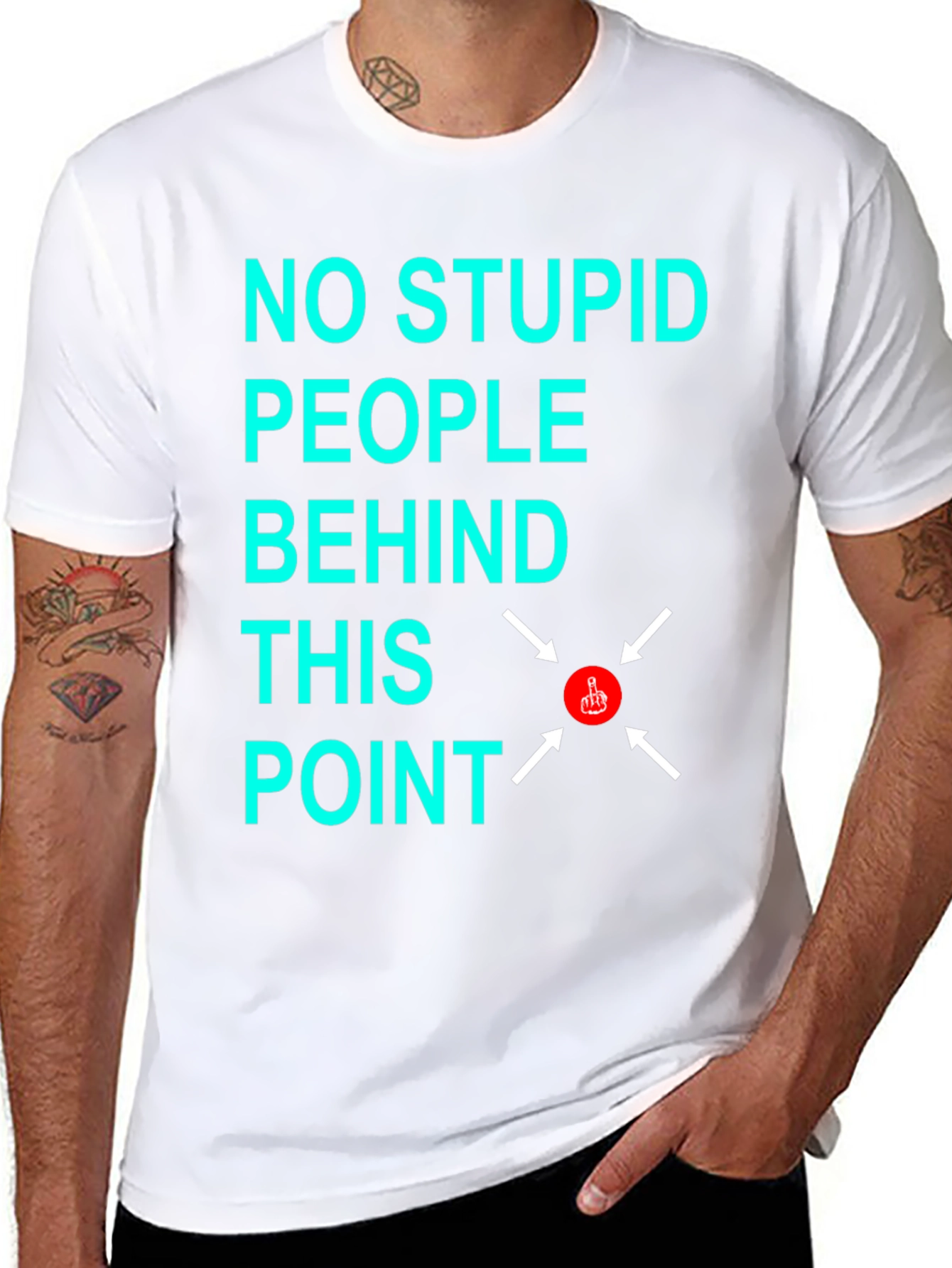 No Stupid People Graphic T-Shirt