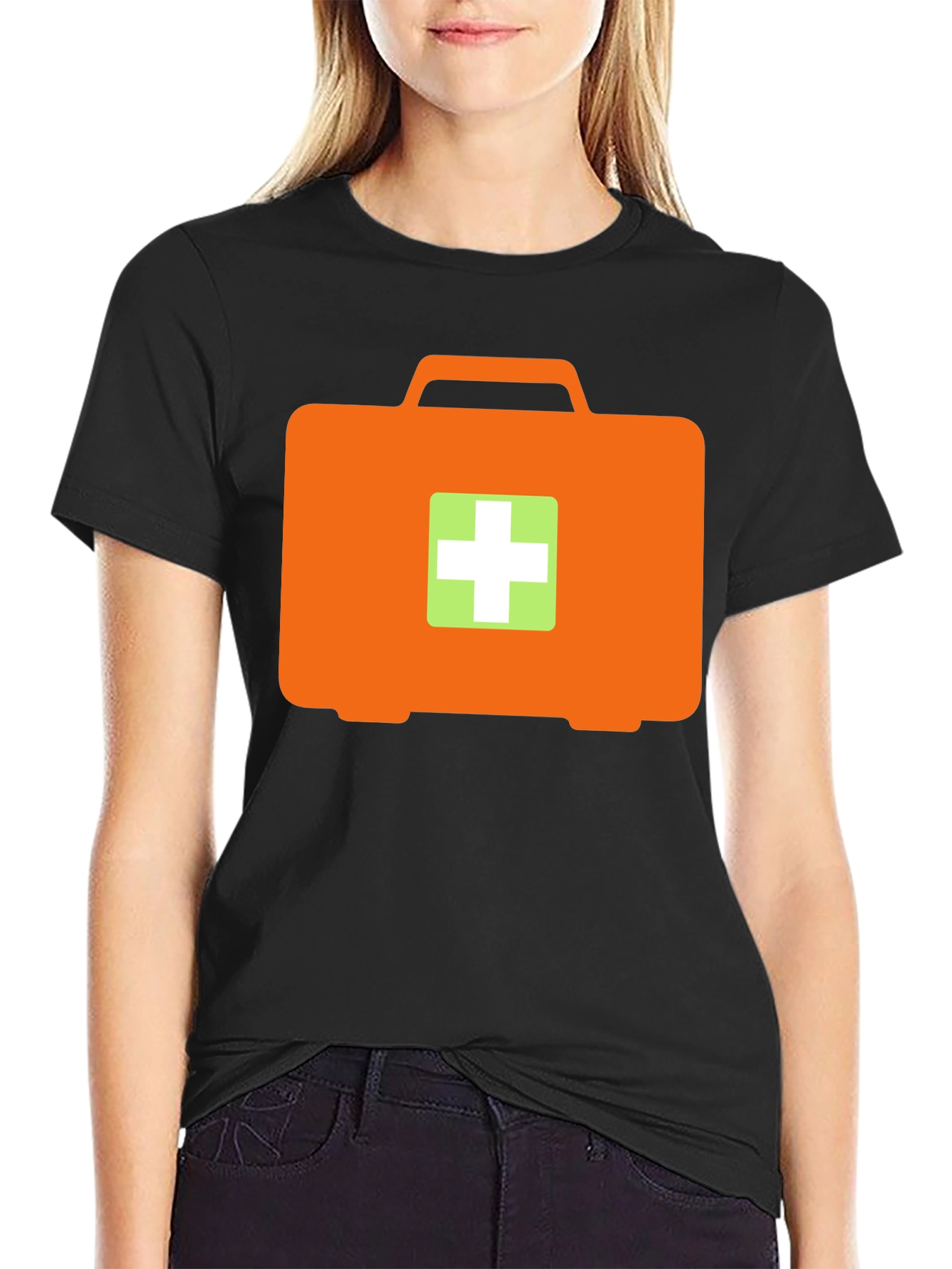 First Aid Kit T-Shirt - Black Medical Graphic Tee