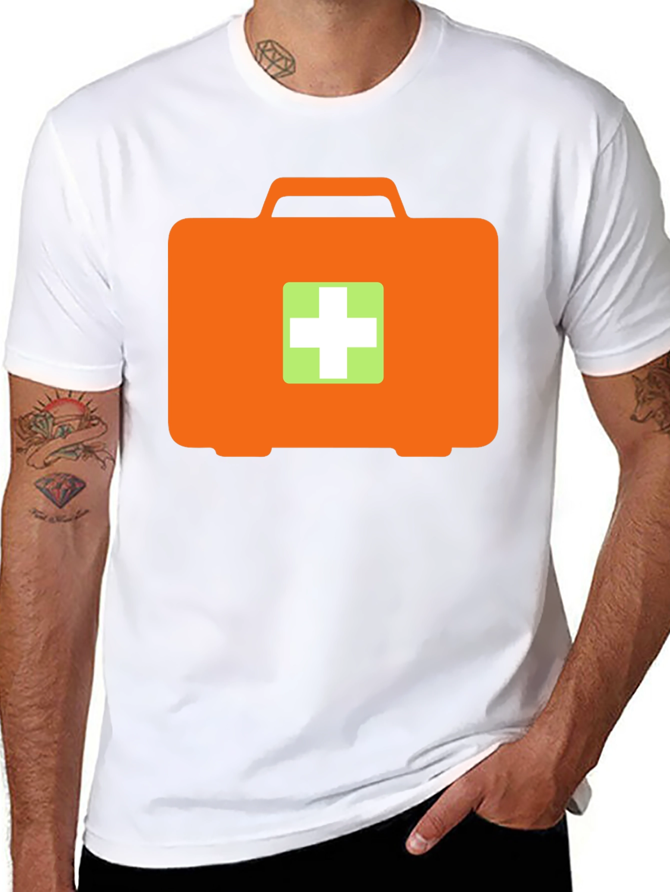 First Aid Kit T-Shirt - Black Medical Graphic Tee