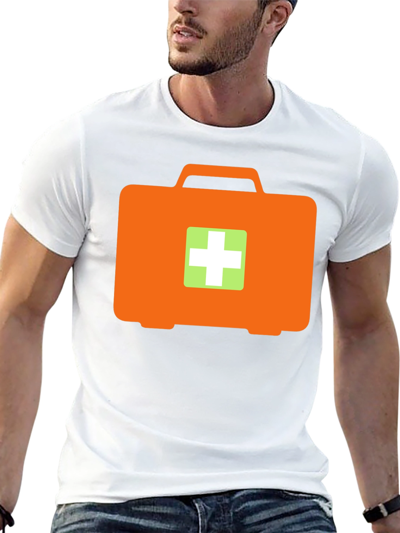 First Aid Kit T-Shirt - Black Medical Graphic Tee