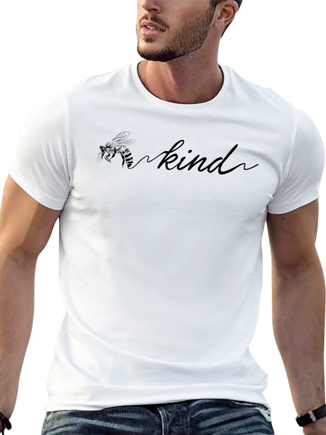 Bee Kind Graphic Tee - Soft Cotton Blend Shirt