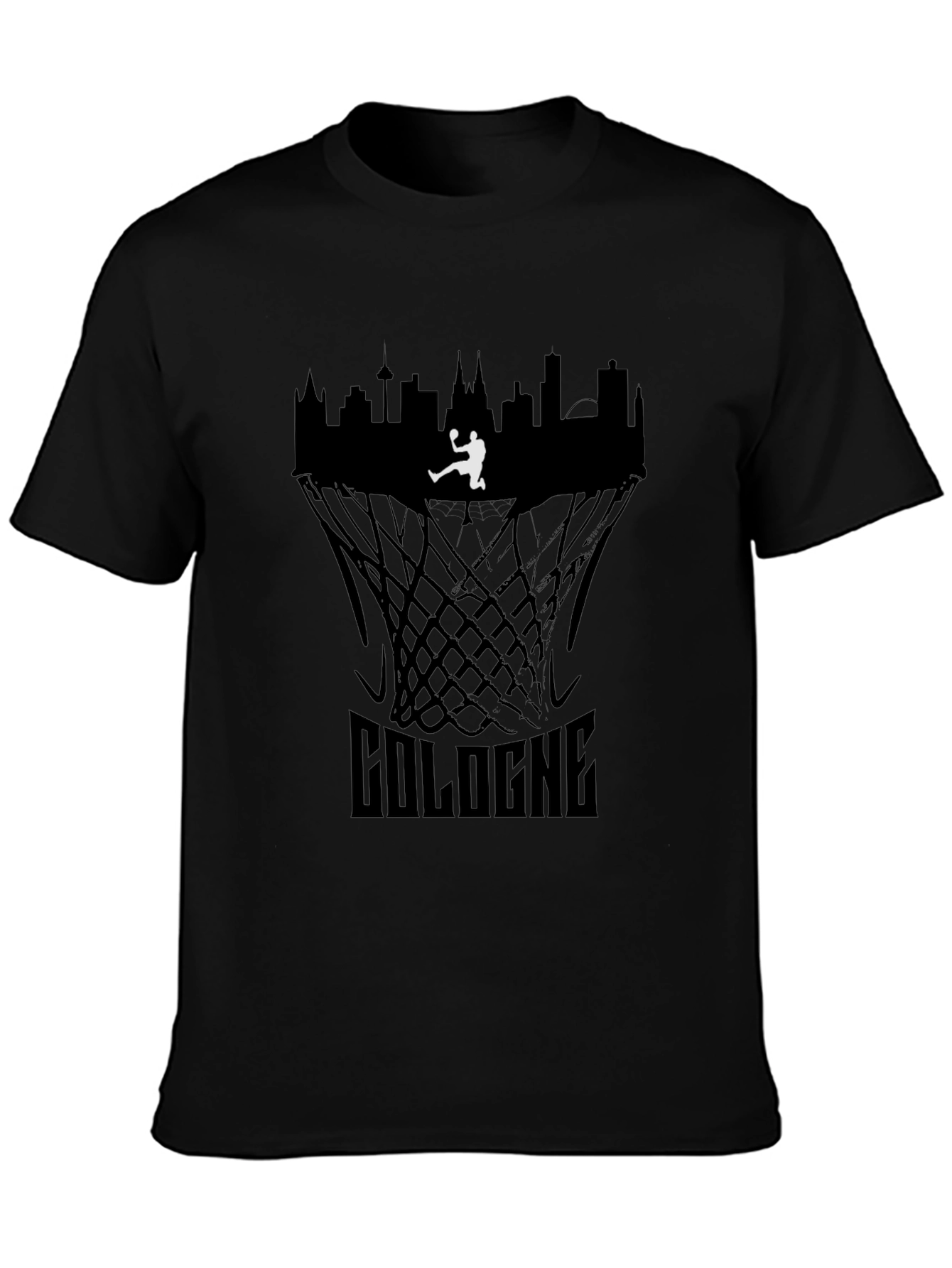 Cologne Basketball T-Shirt - City Skyline Graphic Tee