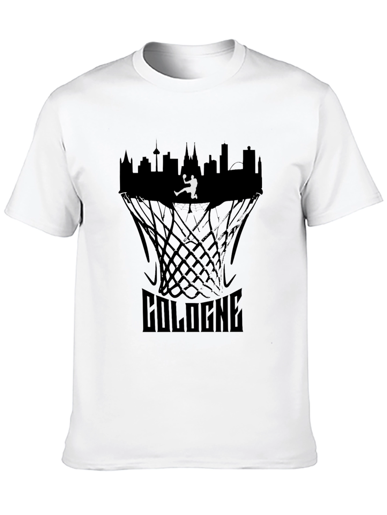 Cologne Basketball T-Shirt - City Skyline Graphic Tee