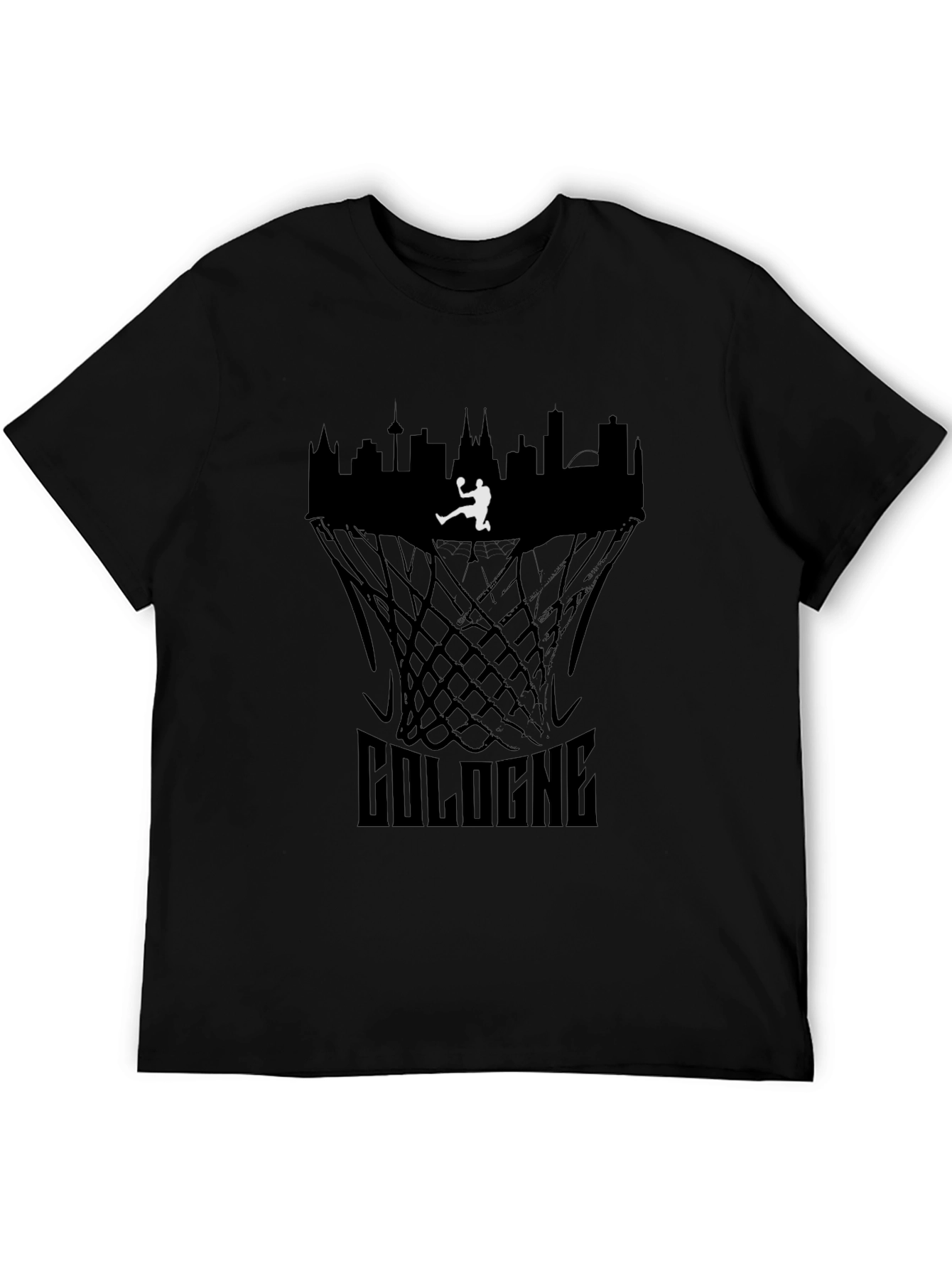 Cologne Basketball T-Shirt - City Skyline Graphic Tee