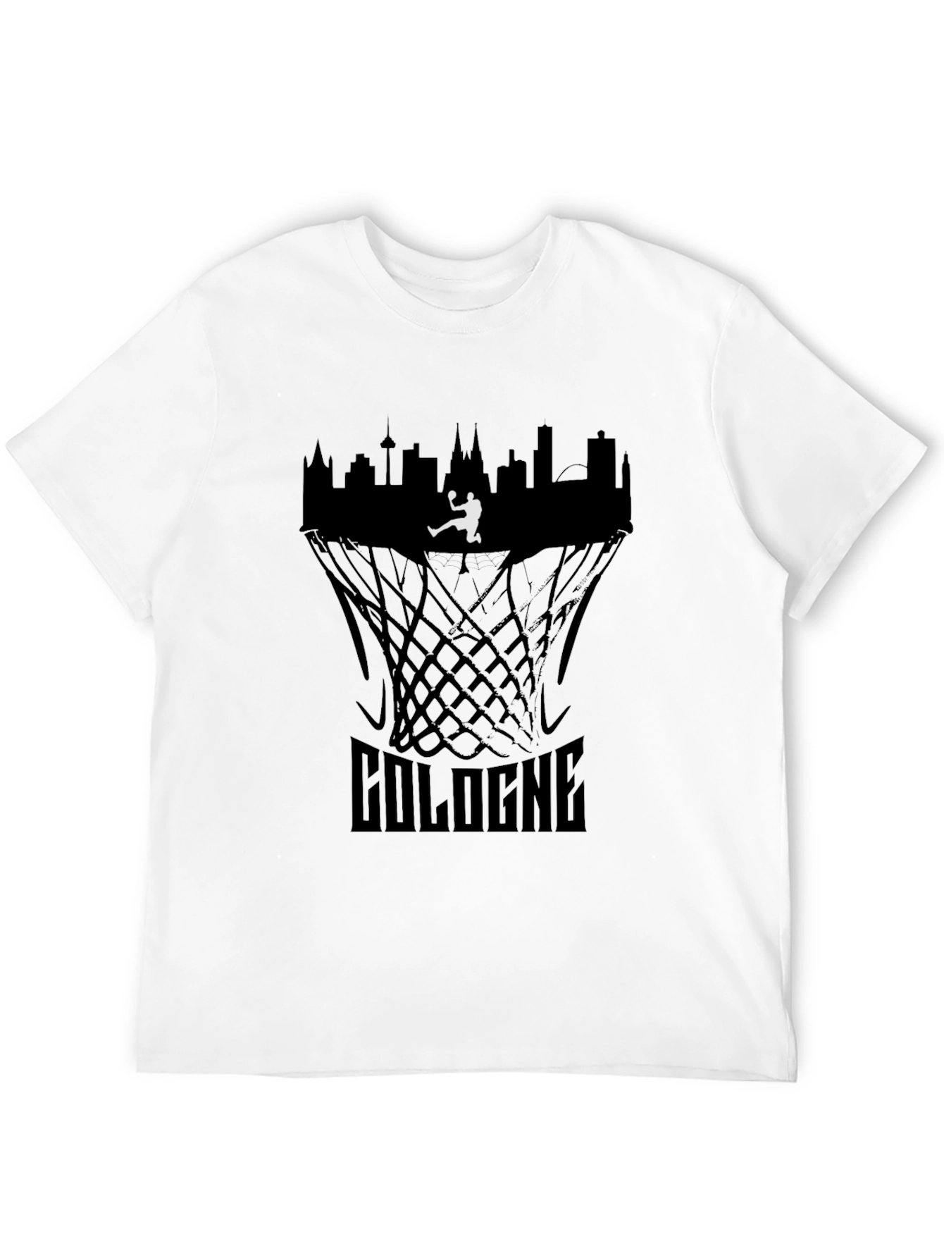 Cologne Basketball T-Shirt - City Skyline Graphic Tee