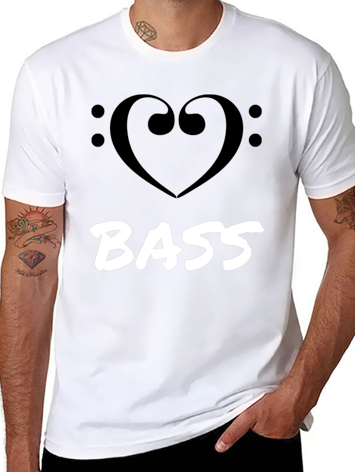 I Heart Bass Graphic Tee