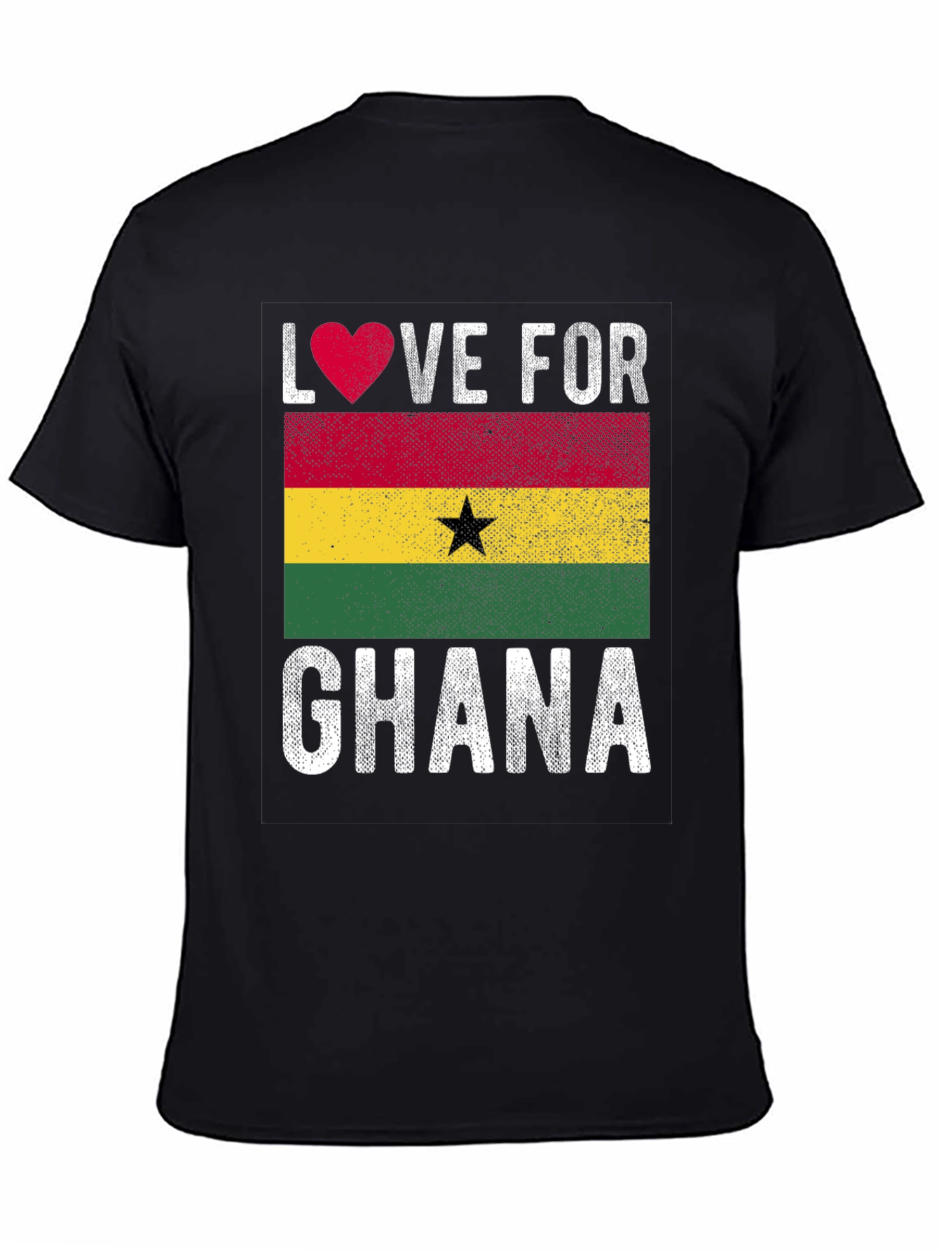Ghana Love T-Shirt - Patriotic Ghana Flag Tee
