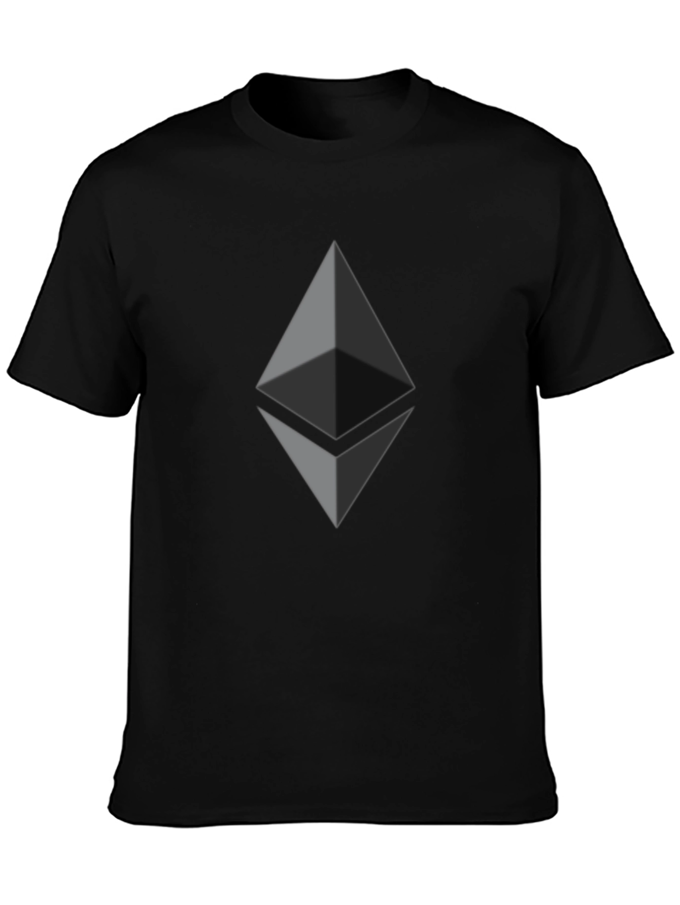 Ethereum Logo Graphic Black T-Shirt