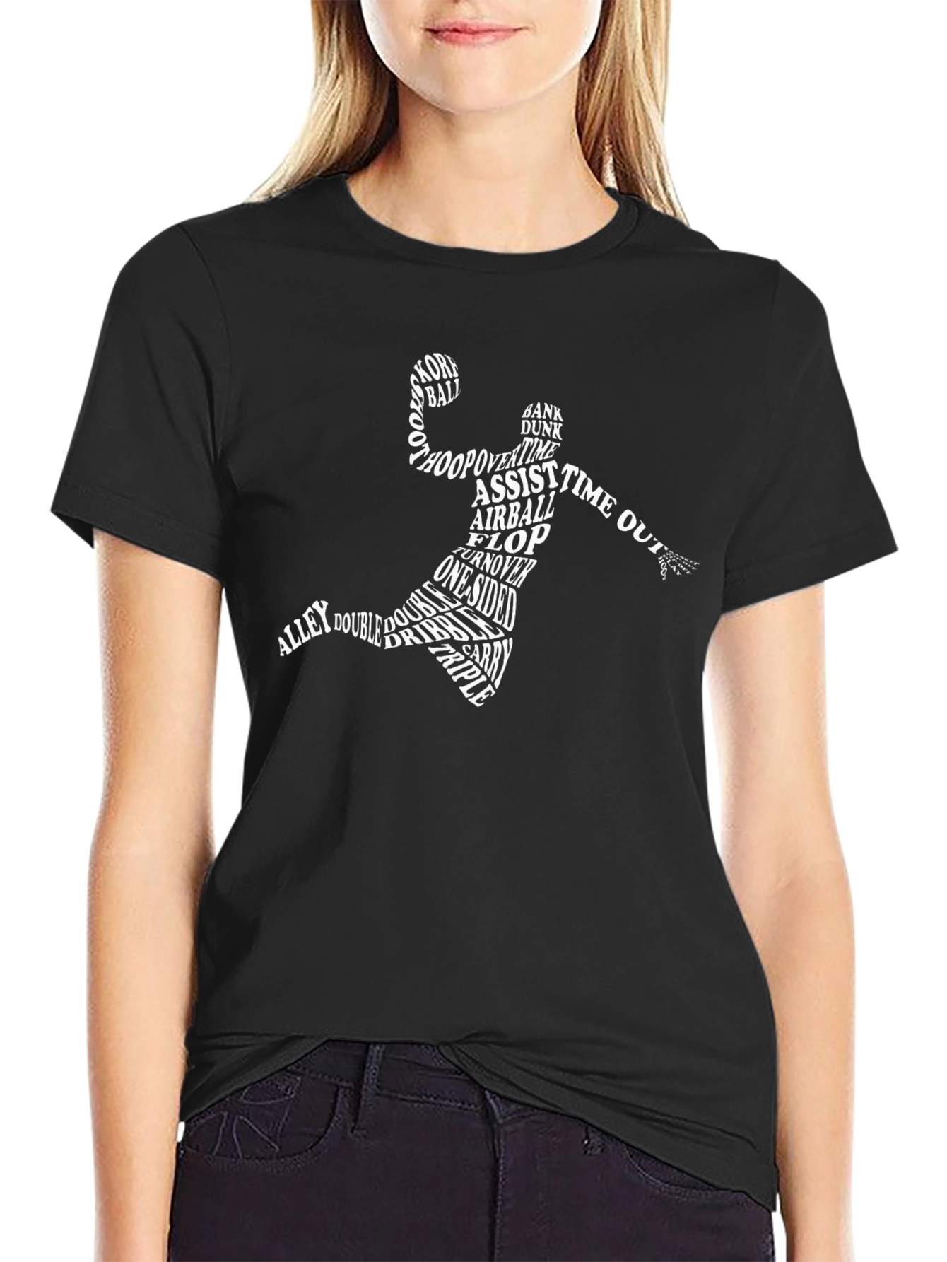 Basketball Word Art T-Shirt