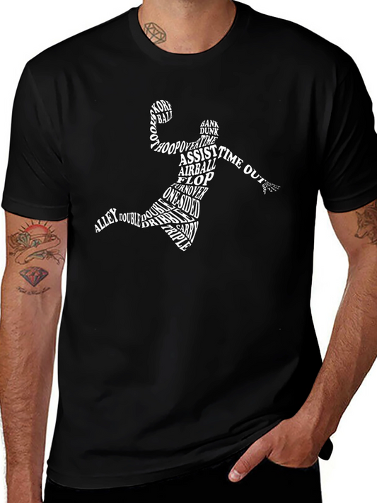Basketball Word Art T-Shirt