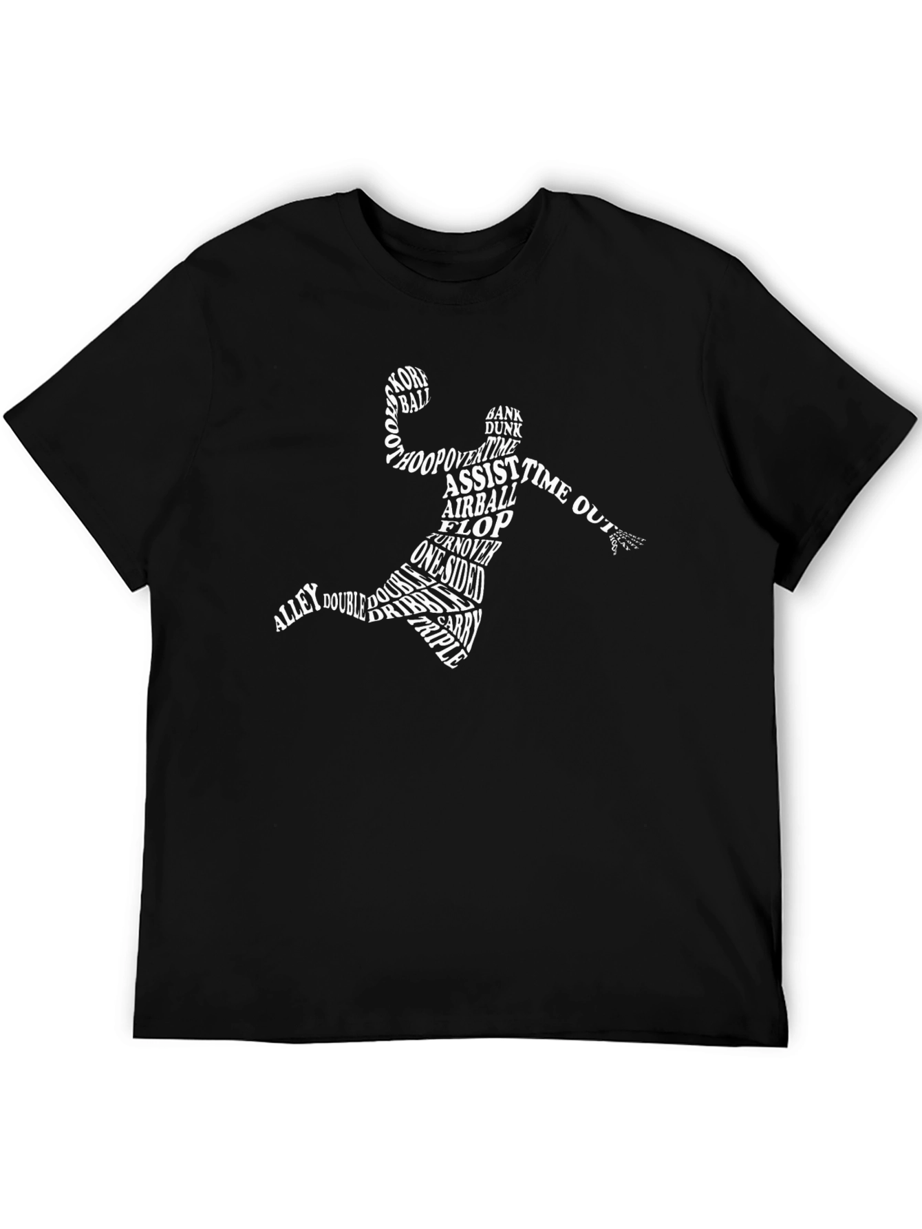 Basketball Word Art T-Shirt