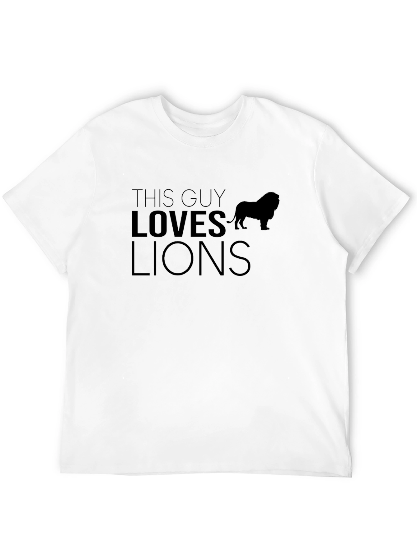 This Guy Loves Lions Graphic T-Shirt