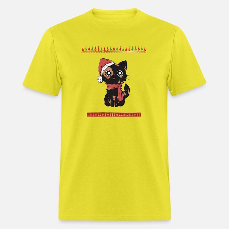 Santa Black Cat Tangled Up In Christmas Tree Light