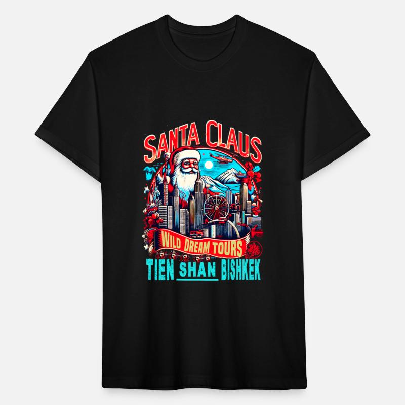 Santa Claus on an Adventure Travel World Tour