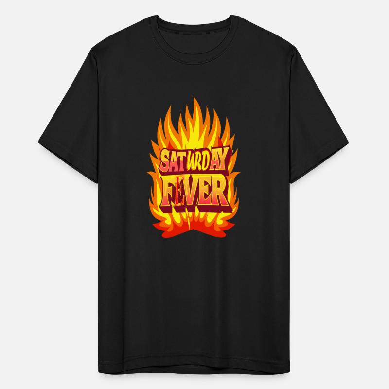 Saturday Fever's Vibrant and Fiery Illustration