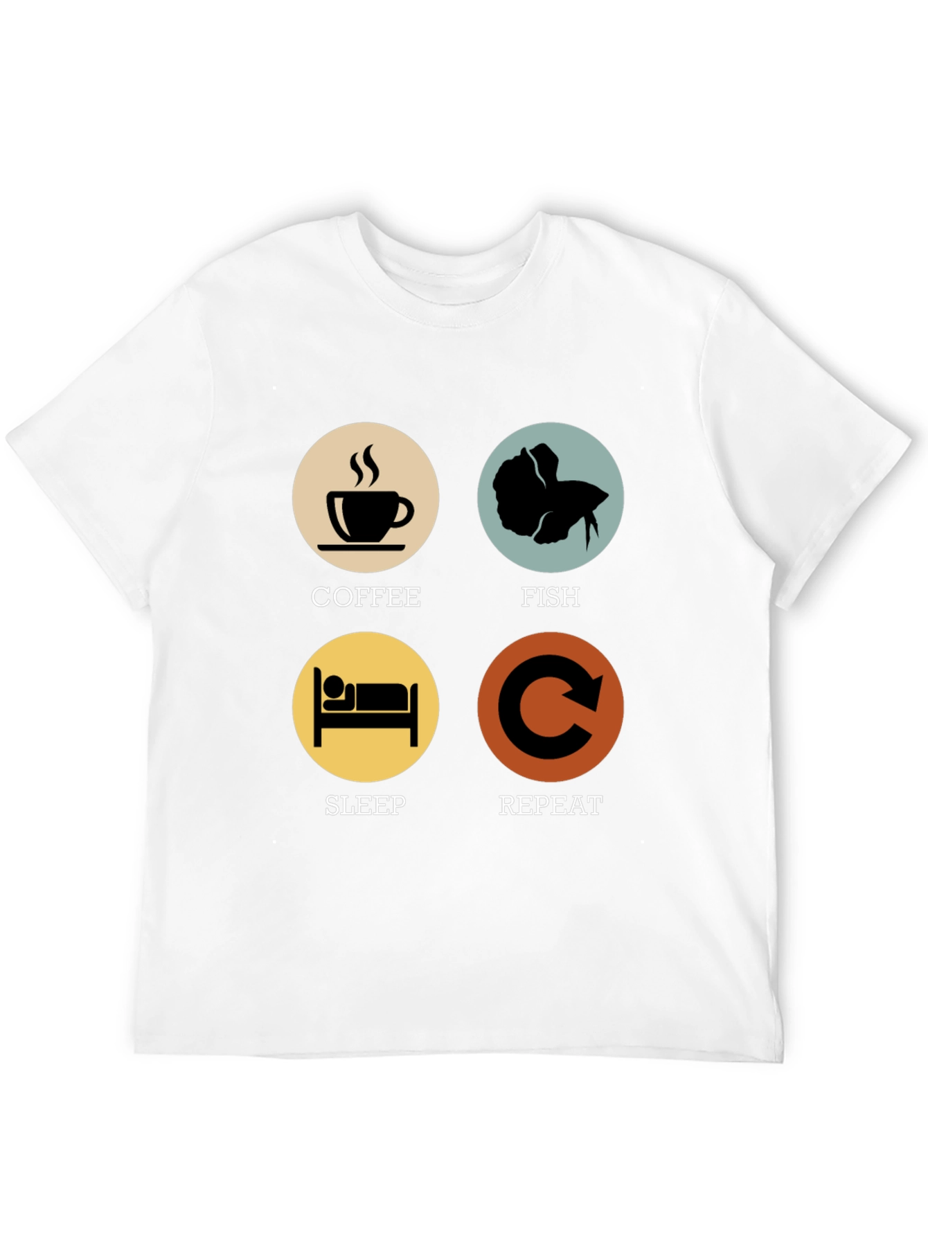 Coffee Fish Sleep Repeat T-Shirt