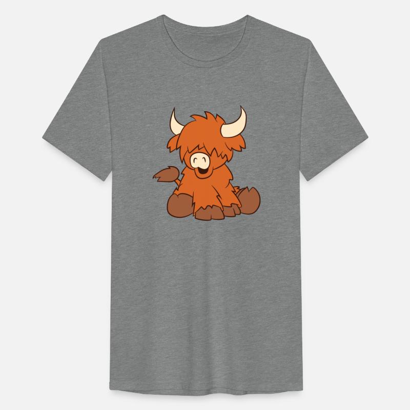 Scottish highland cattle - little cute calf